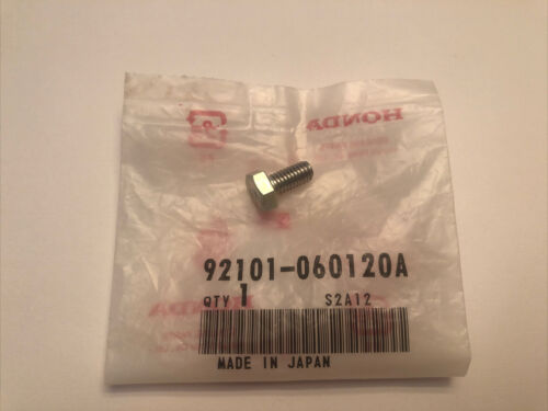 GENUINE Honda NOS 92101-06012-0A Hex Bolt (6x12)