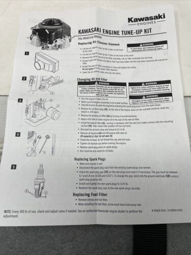 Genuine Kawasaki 99969-6541 Tune Up Kit For FR541V FR600V 10W-40 OEM 99969-6423
