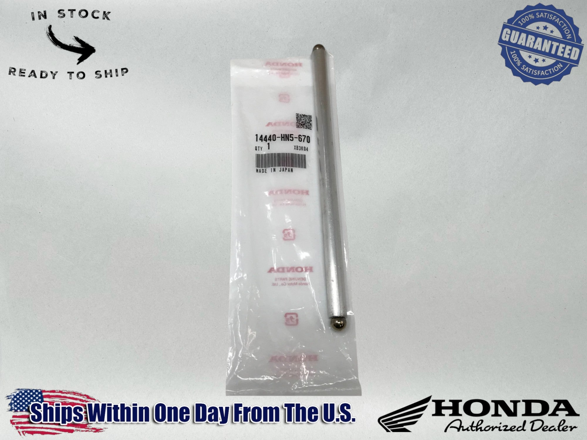 Genuine OEM Honda Push Rod 14440-HN5-670 fits Rancher 350 FE/FM/TE/TM
