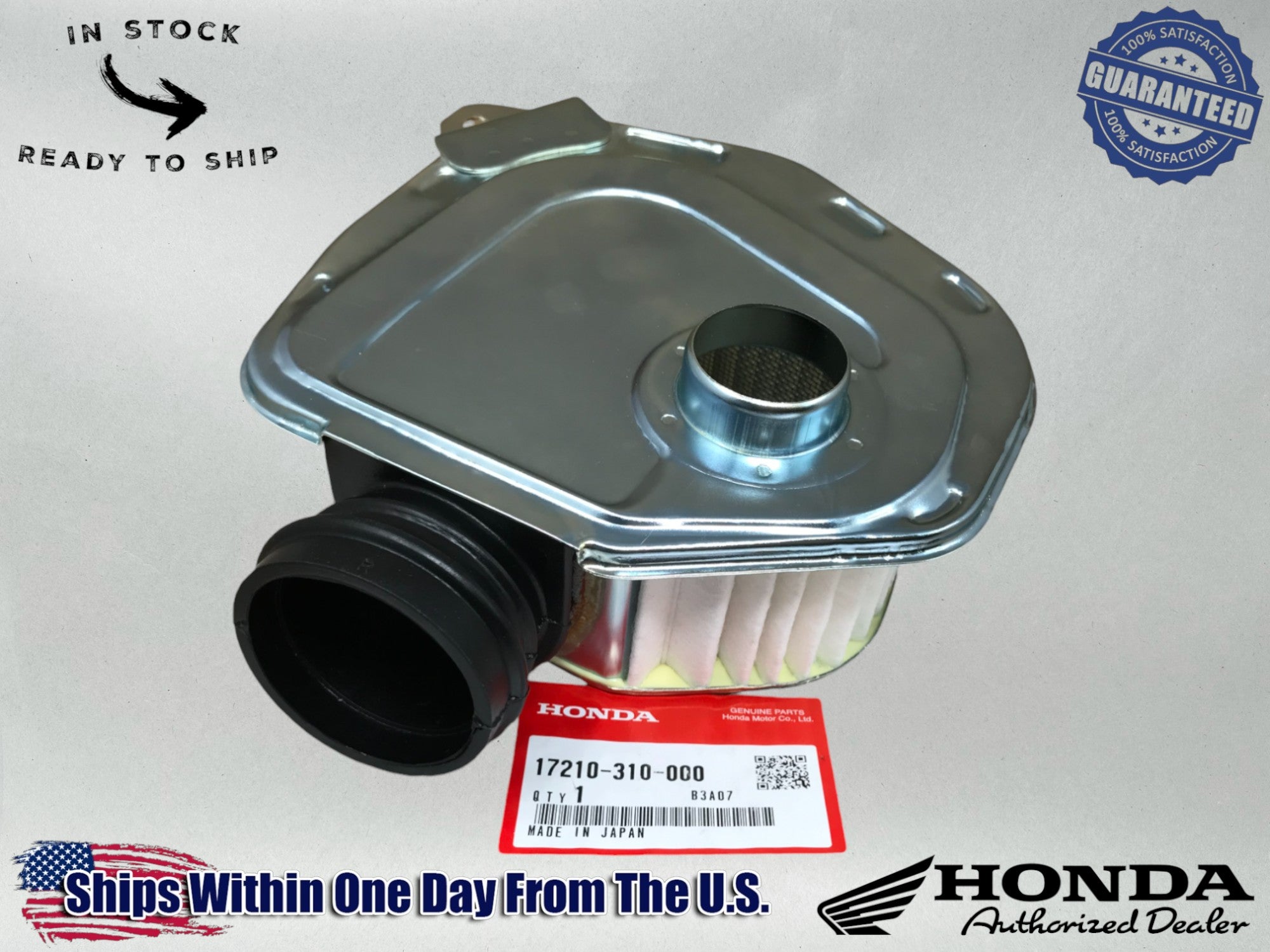 Honda Genuine OEM R. Air Cleaner Element 17210-310-000