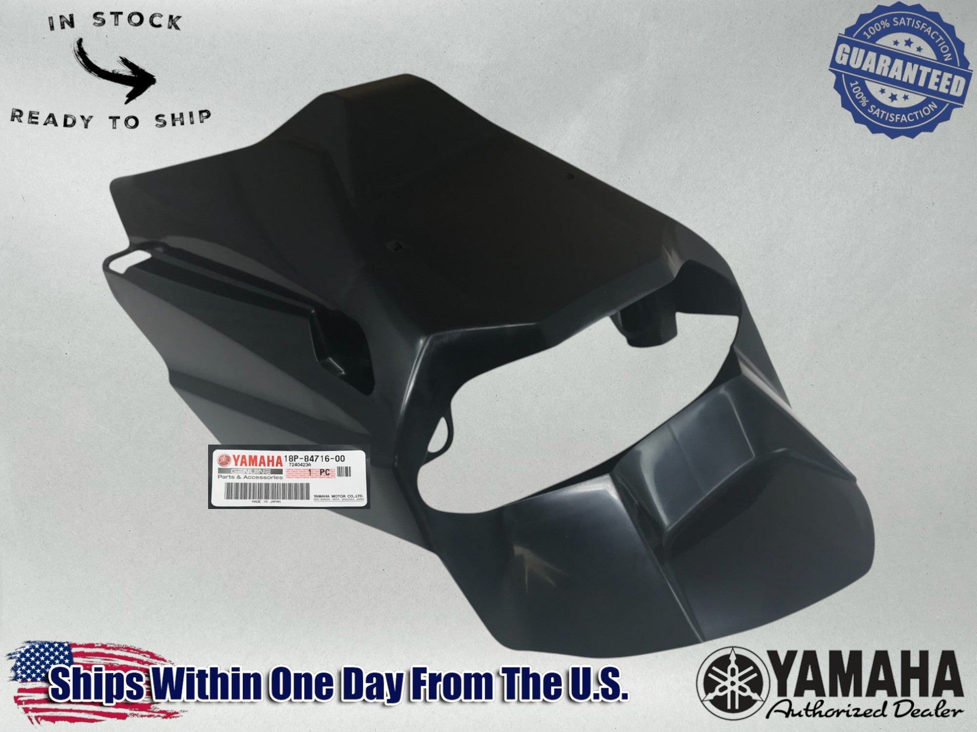 Yamaha Genuine OEM TAILLIGHT COVER BRAKE TAIL LIGHT GUARD BLACK 18P-84716-00-00