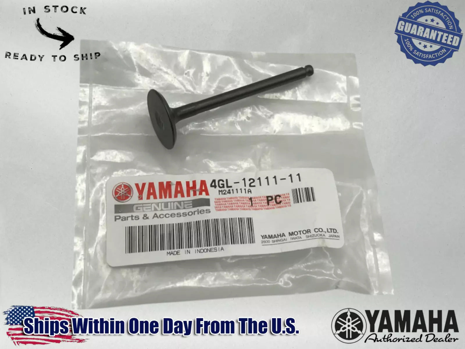Yamaha Genuine OEM Authentic VALVE, INTAKE 4GL-12111-11-00