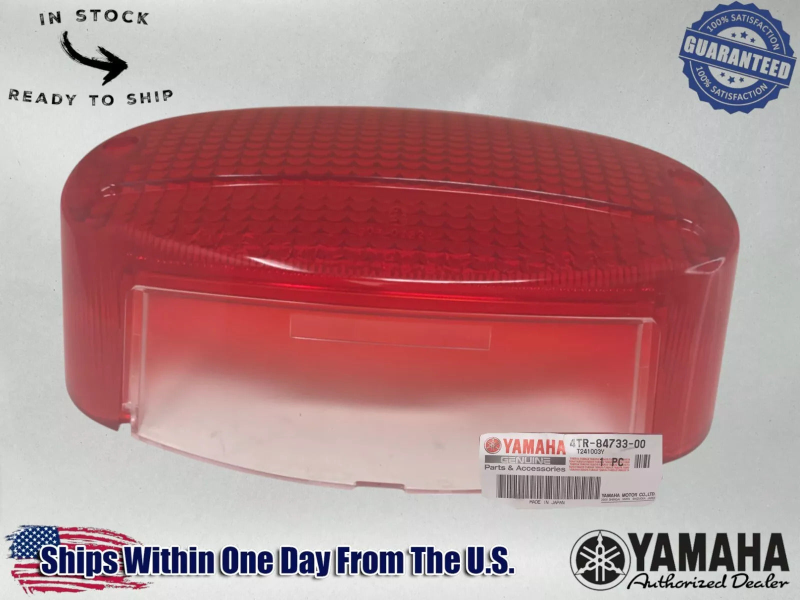 Yamaha Genuine OEM Authentic REAR TAIL LIGHT LENS 4TR-84733-00-00