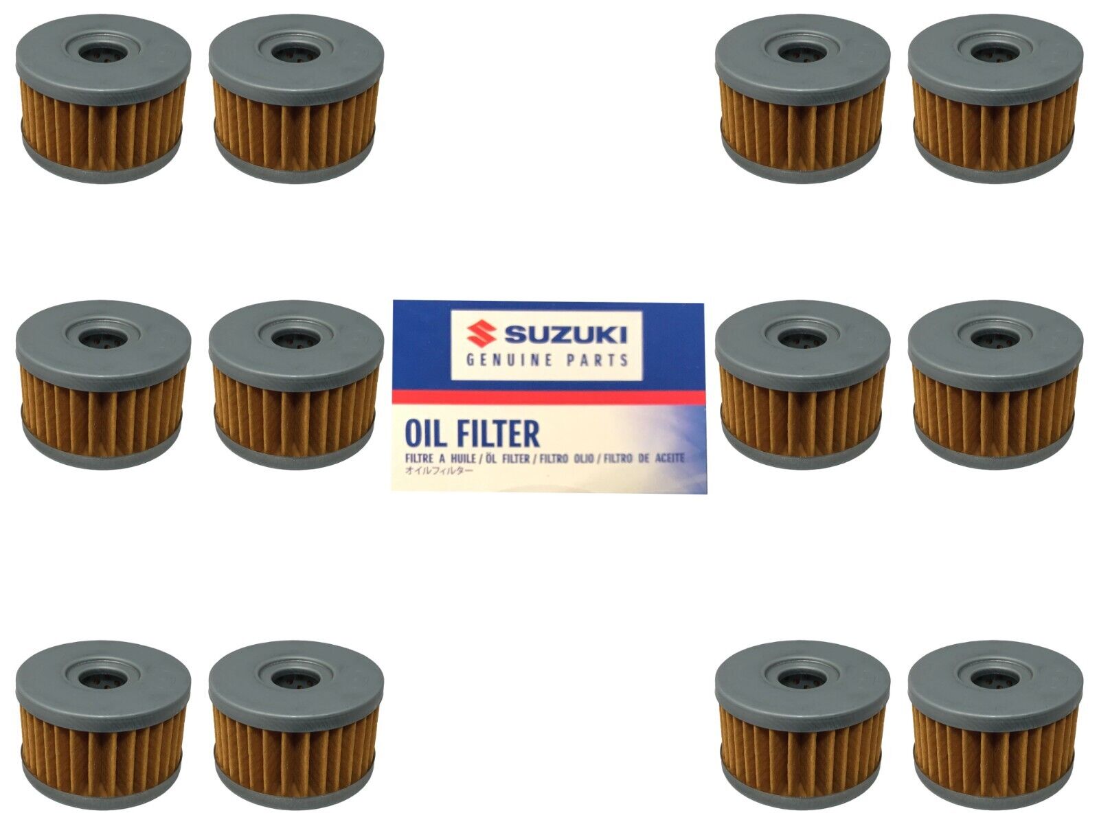 Suzuki Genuine OEM Oil Filter 16510-37450 - 12 Pack