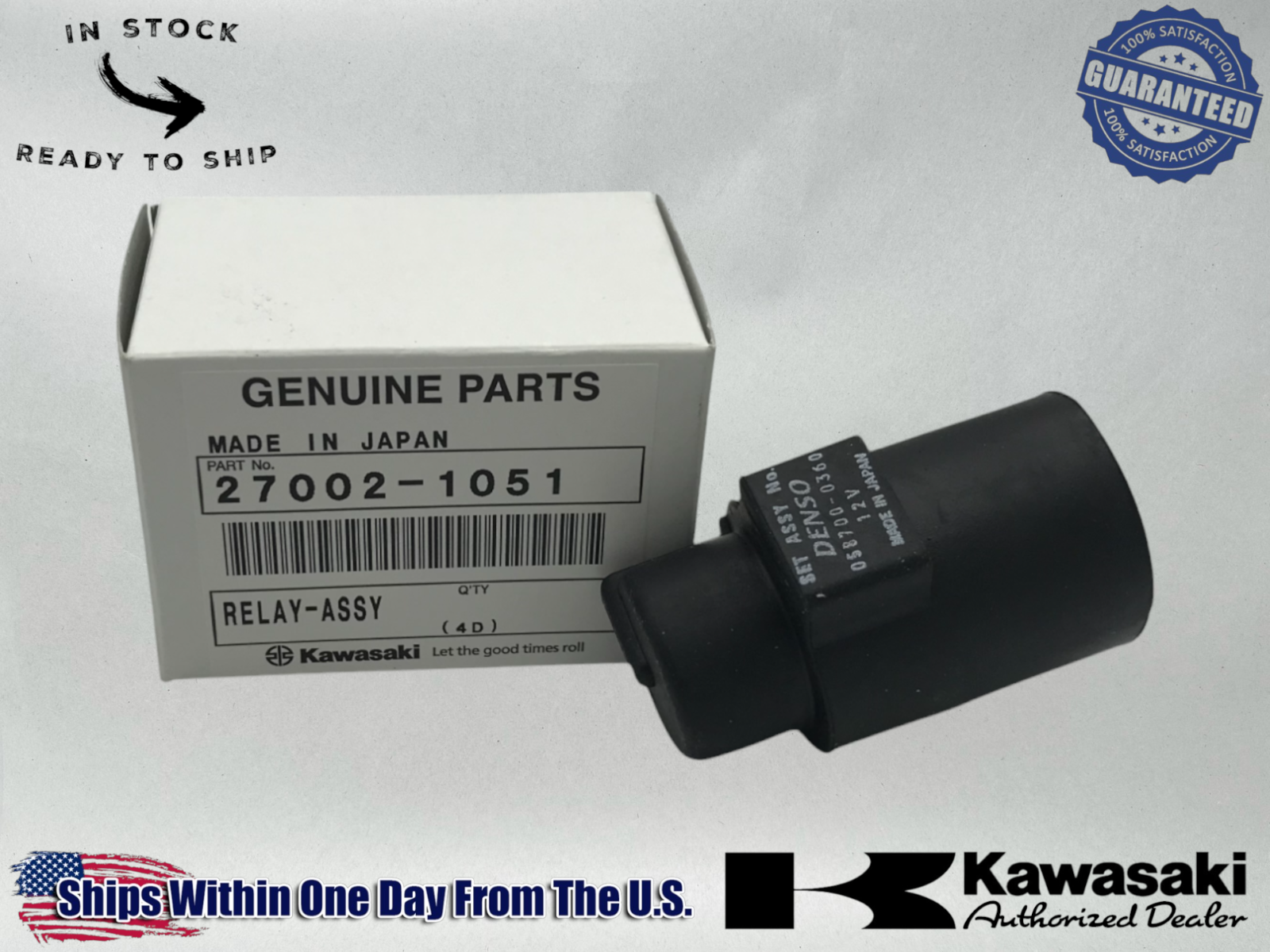 Kawasaki Genuine OEM Authentic 1983-2010 RELAY ASSEMBLY 27002-1051