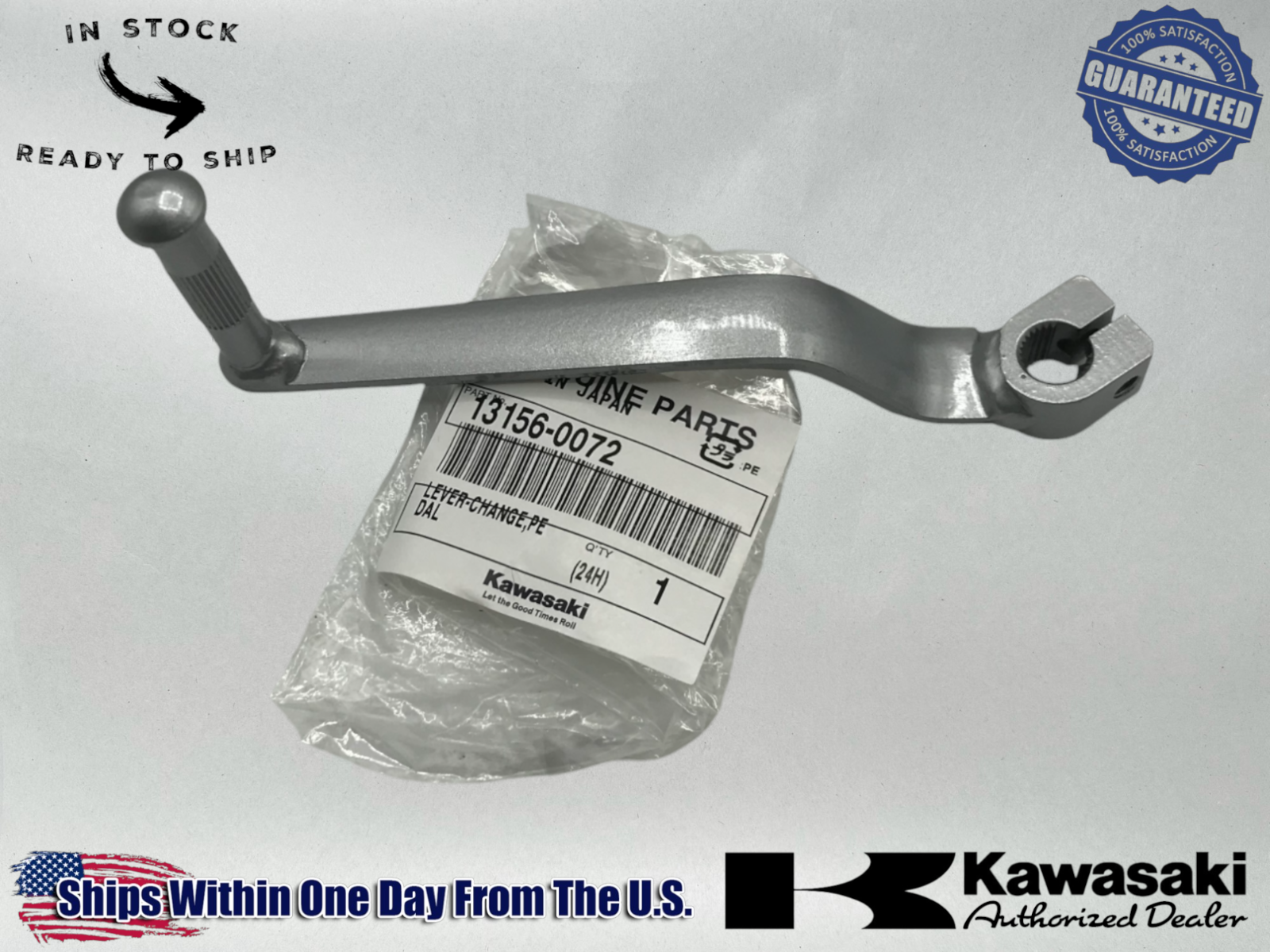 Kawasaki Genuine OEM 2006-08 NINJA 650R GEAR SHIFT PEDAL LEVER 13156-0072