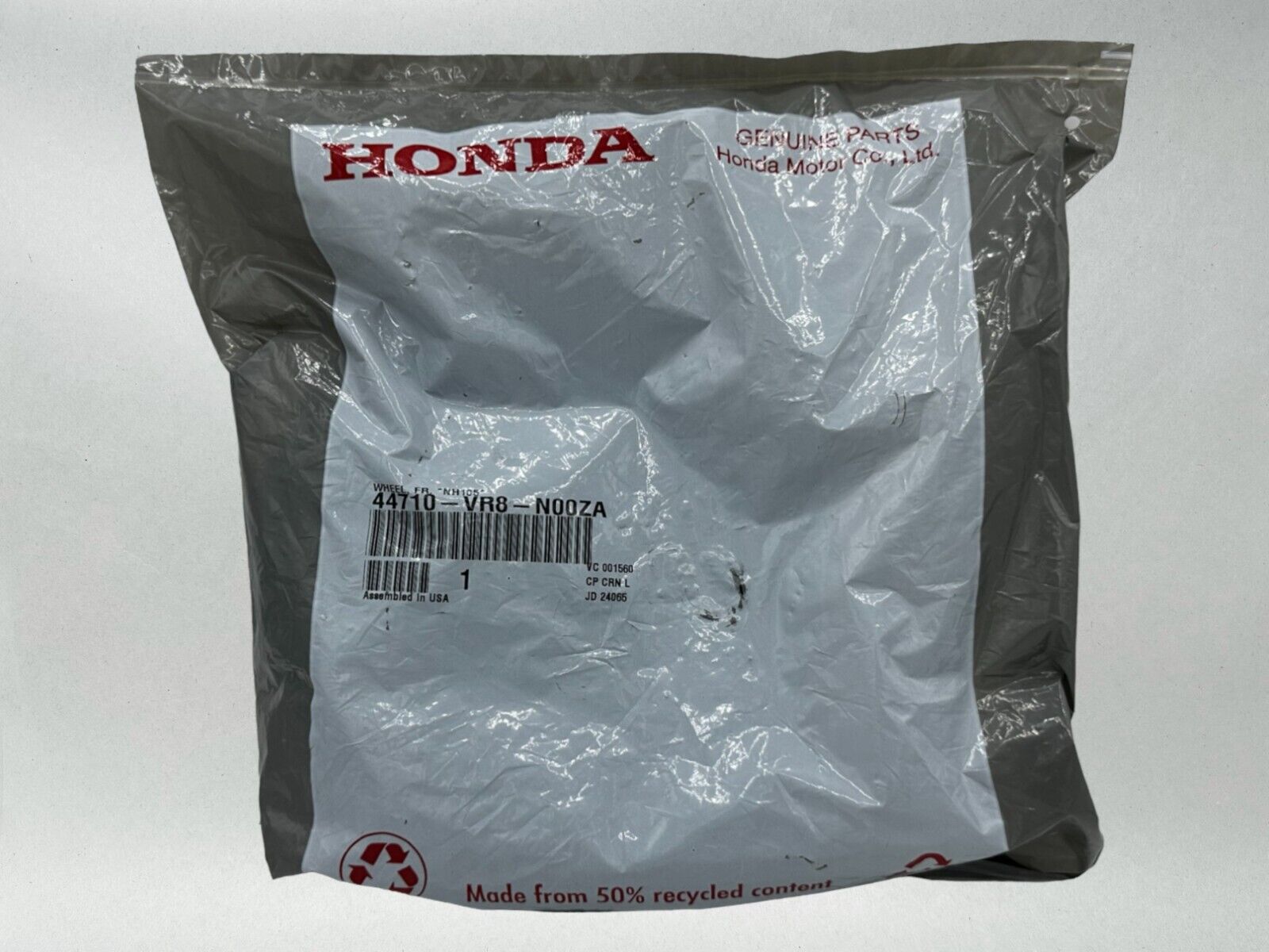 Honda Genuine OEM Authentic Front Wheel NH105 44710-VR8-N00ZA