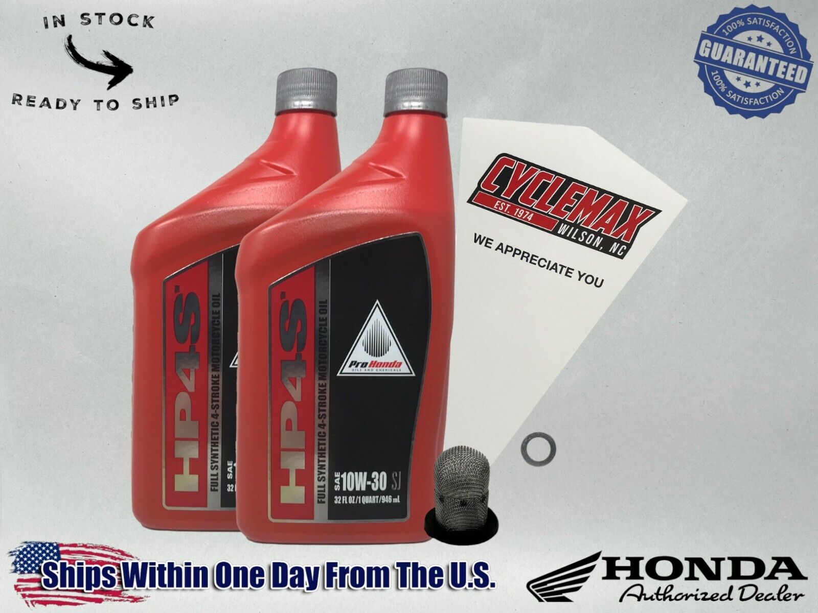 Cyclemax Full Synthetic Oil Change Kit fits 2003-2024 Honda Ruckus