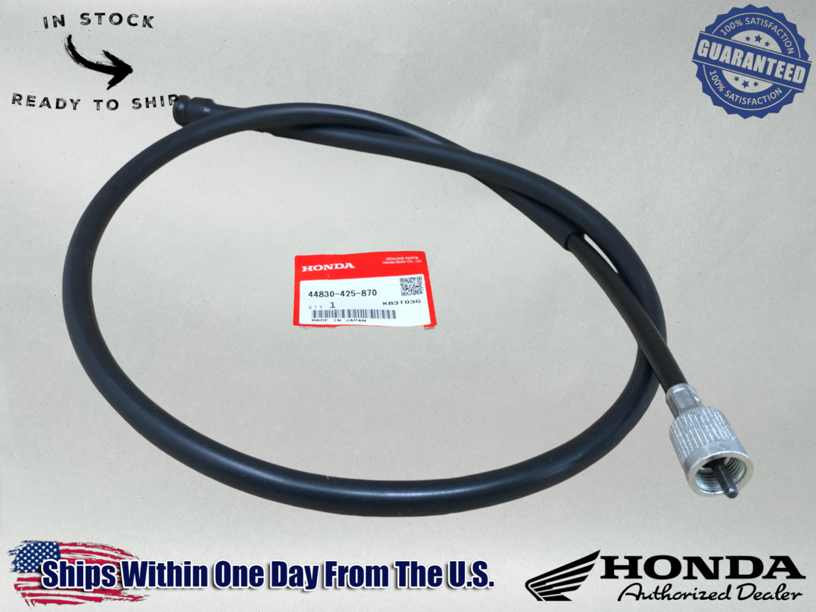 Honda OEM Speedometer Speedo Cable CB CJ CX GL XL SL MT XR 44830-425-870