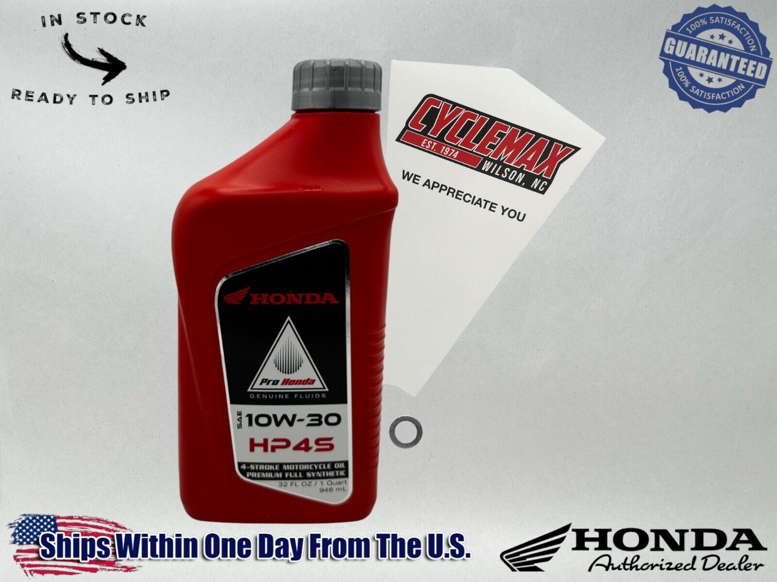 Cyclemax Full Synthetic HP4s Oil Change Kit fits 2018-2024 Honda CRF125F