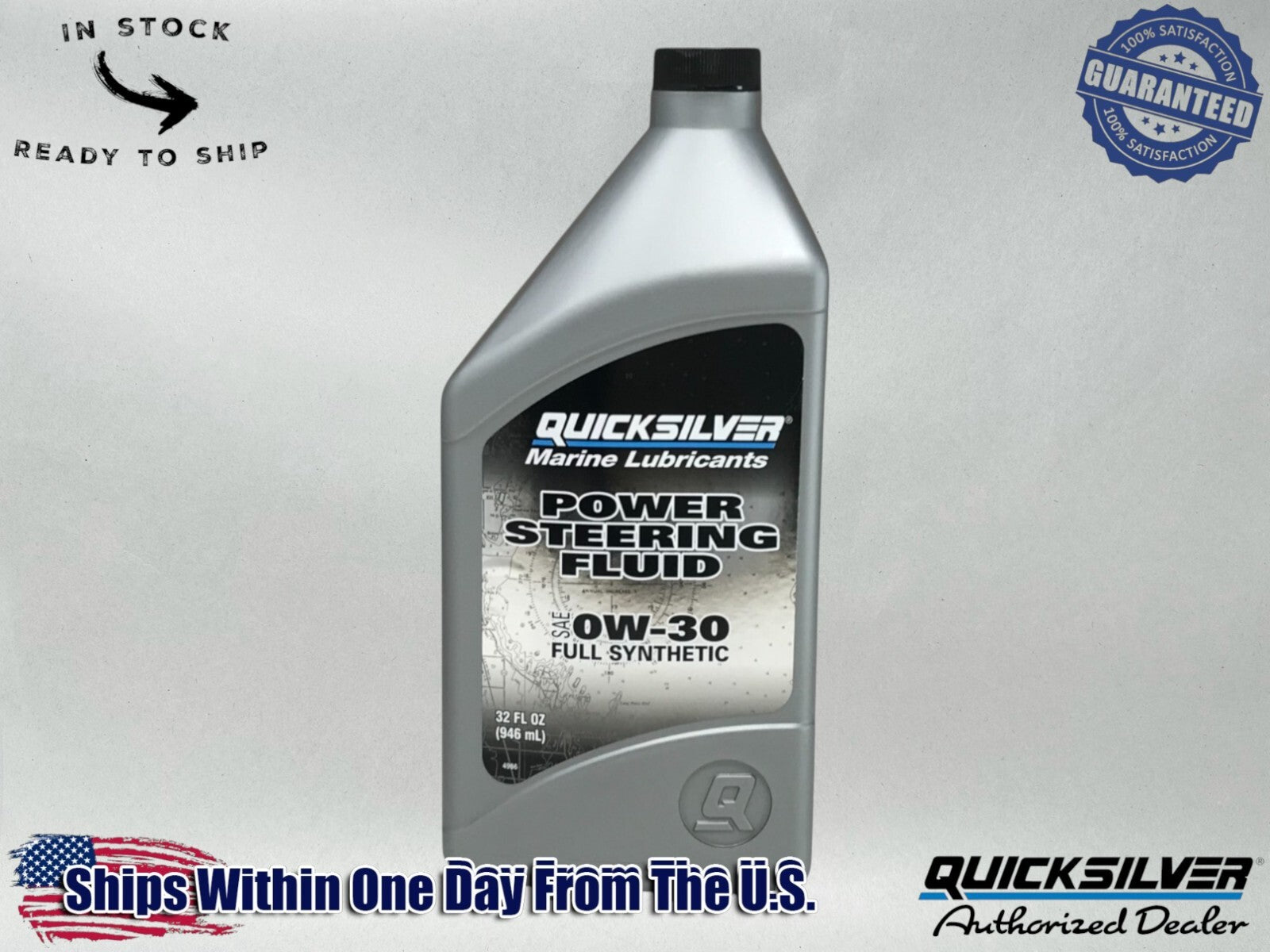 Mercury OEM Power Steering Fluid Quart 92-858077Q01