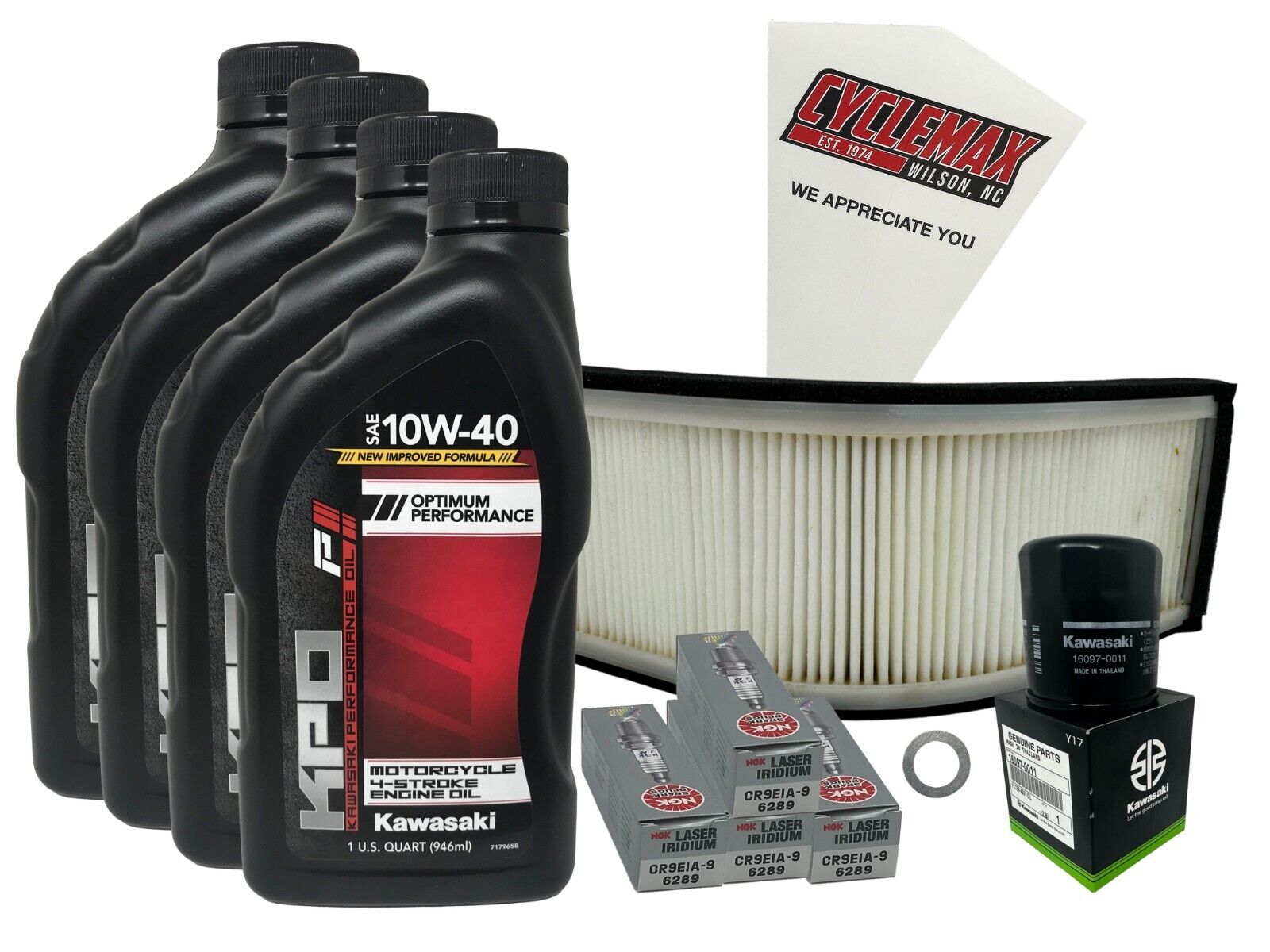 Cyclemax Standard Tune Up Kit w/Plugs fits 2004-2007 Kawasaki Ninja ZX-10R