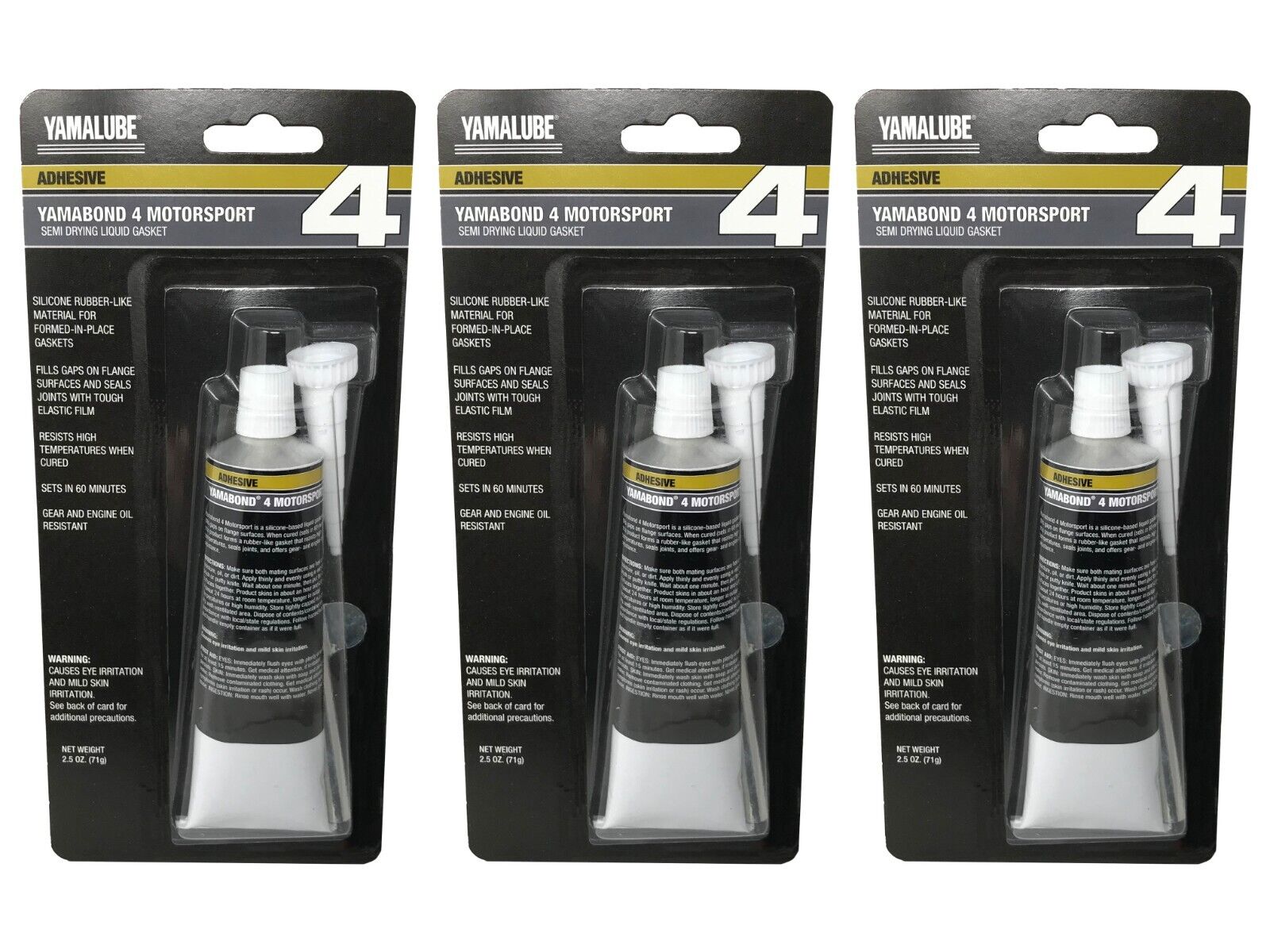 Yamaha Genuine OEM Semi Drying Liquid Gasket ACC-BOND4-MC-00 - 3 Pack
