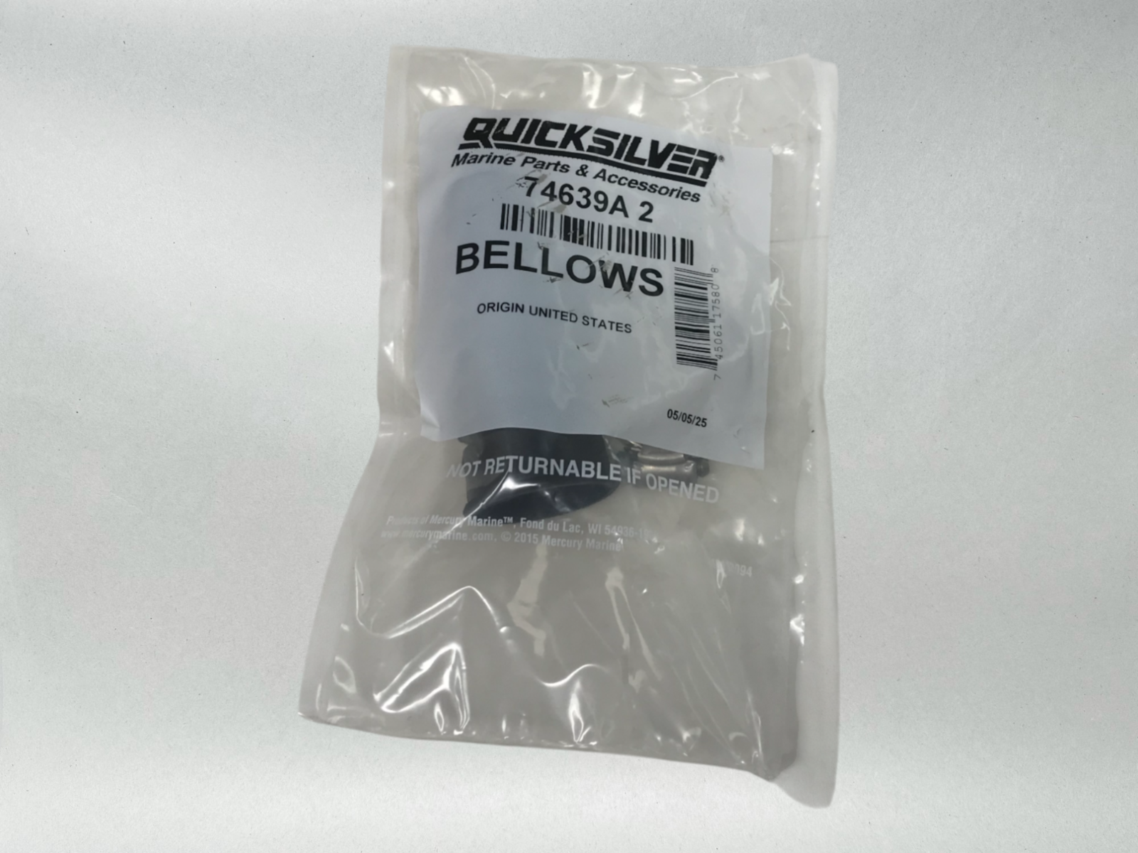 Mercury Genuine OEM Mercruiser Shift Cable Bellows Kit, Alpha Bravo 74639A2