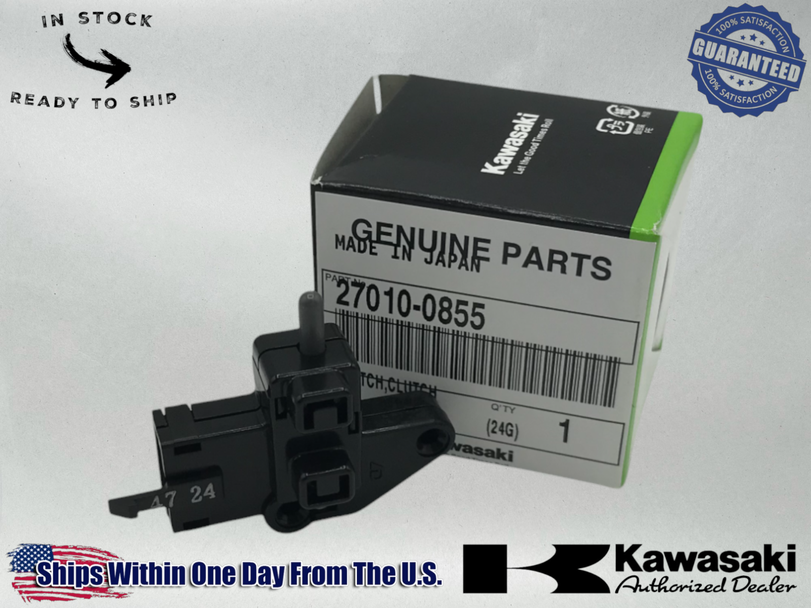 Kawasaki Genuine OEM Authentic 2018-23 NINJA 400 ABS CLUTCH SWITCH 27010-0855