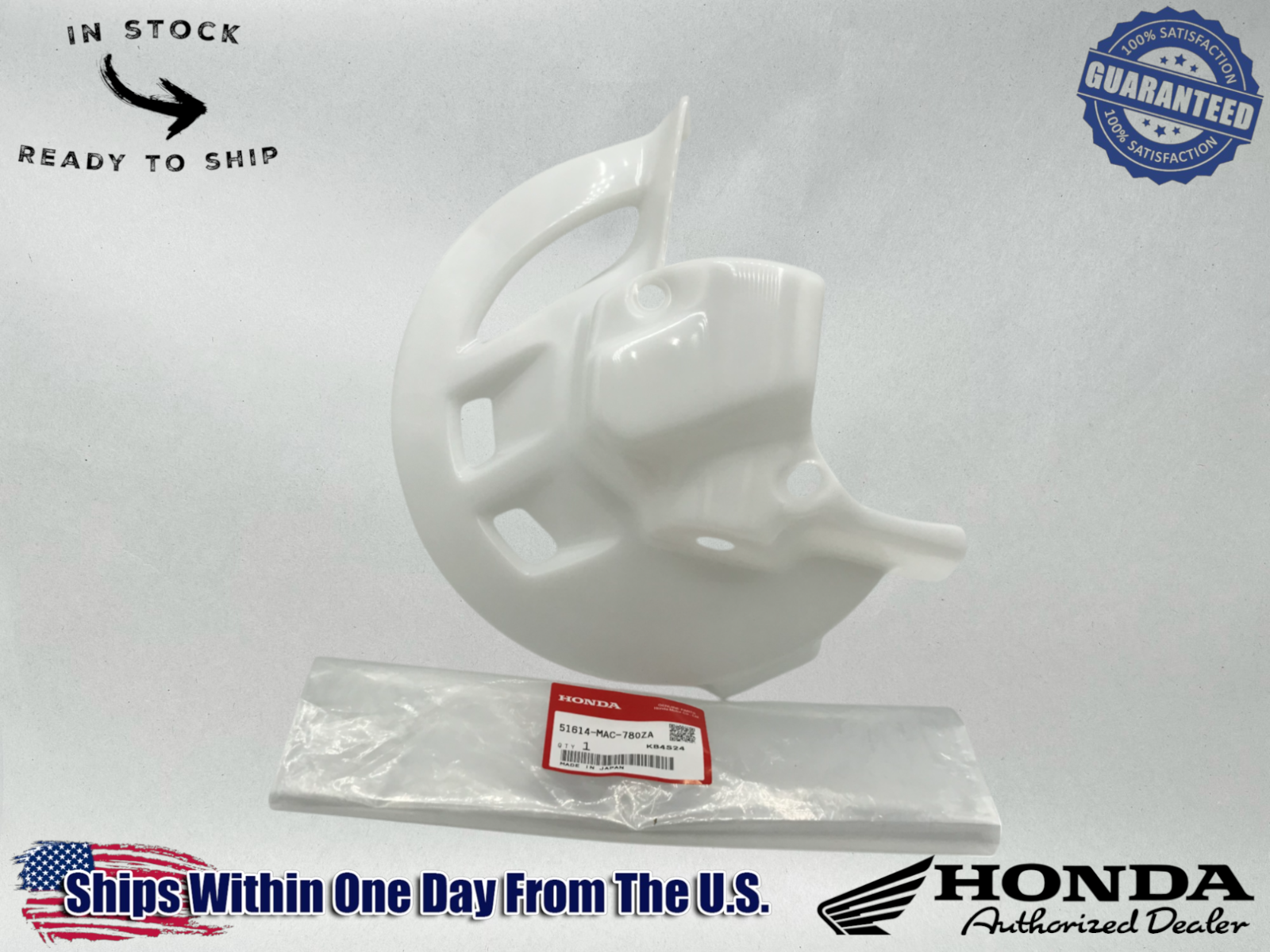 Honda Ft Disc Guard CR125 CR250 CR500 CR 125 250 500 1997 - 01 51614-MAC-780ZA