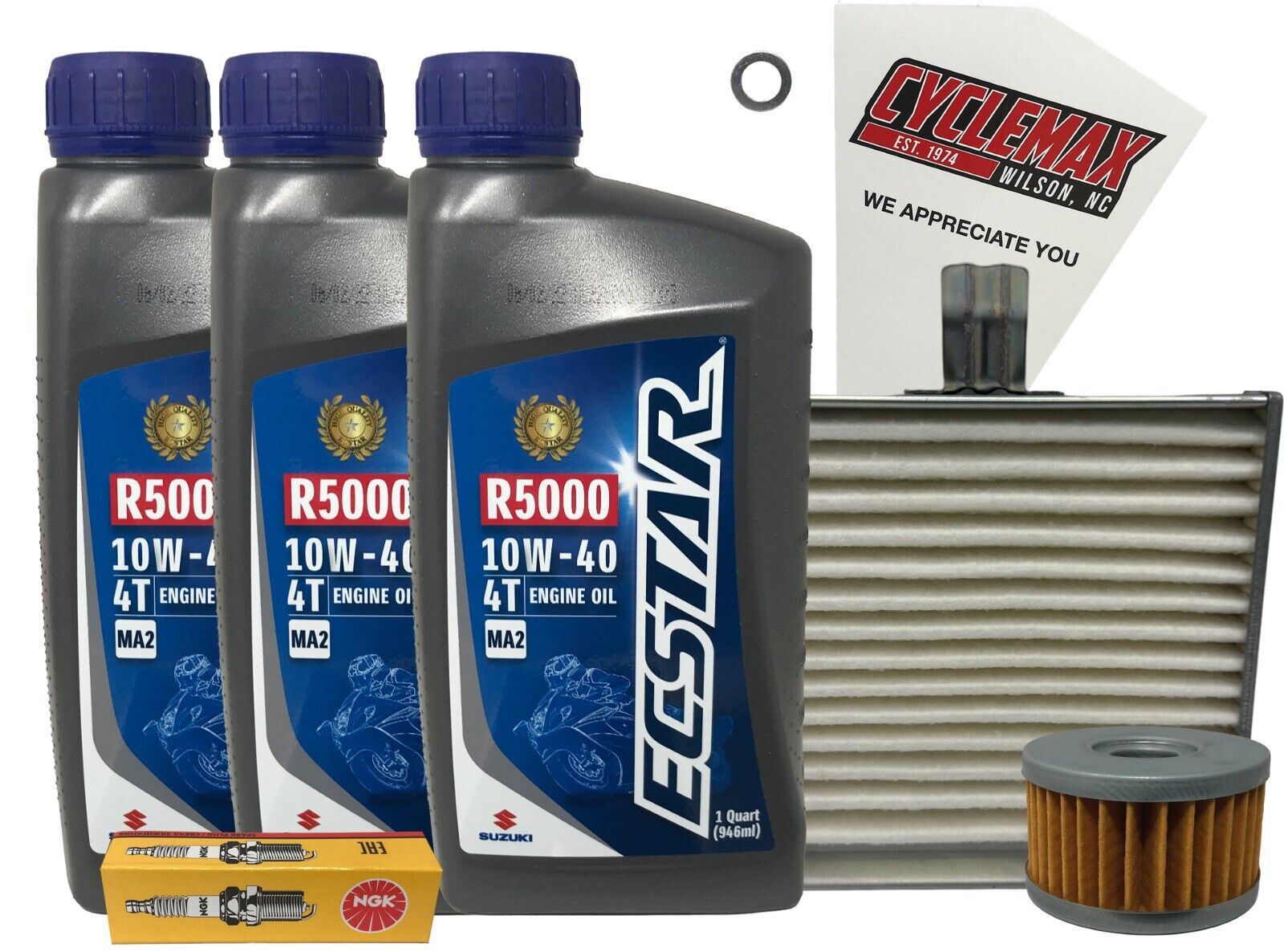 Cyclemax Standard Tune Up Kit w/ Spark Plug fits 1999-2019 Suzuki LS-650