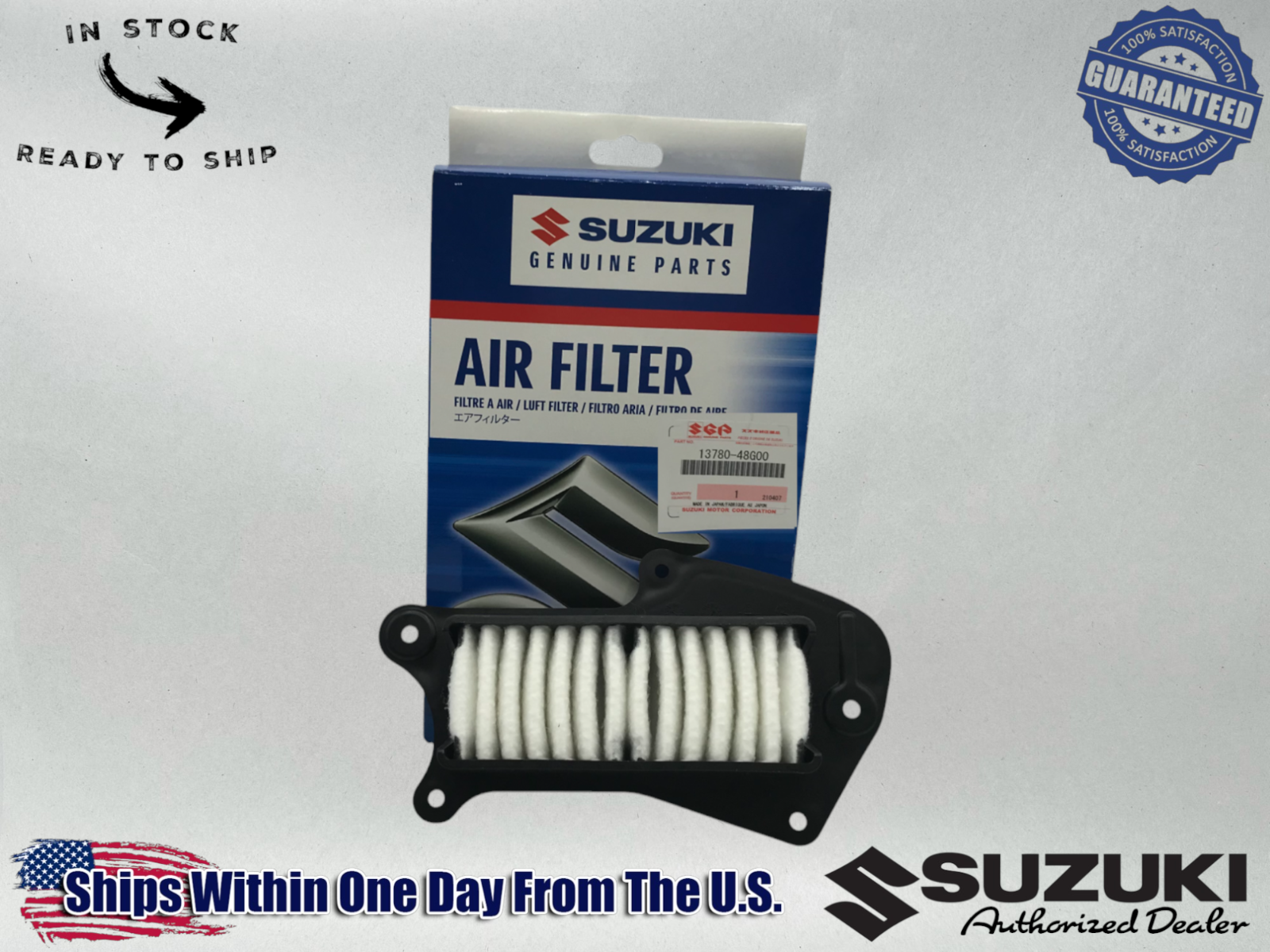 Suzuki Genuine OEM AIR FILTER 2006-07 BOULEVARD M109R VZR1800 13780-48G00