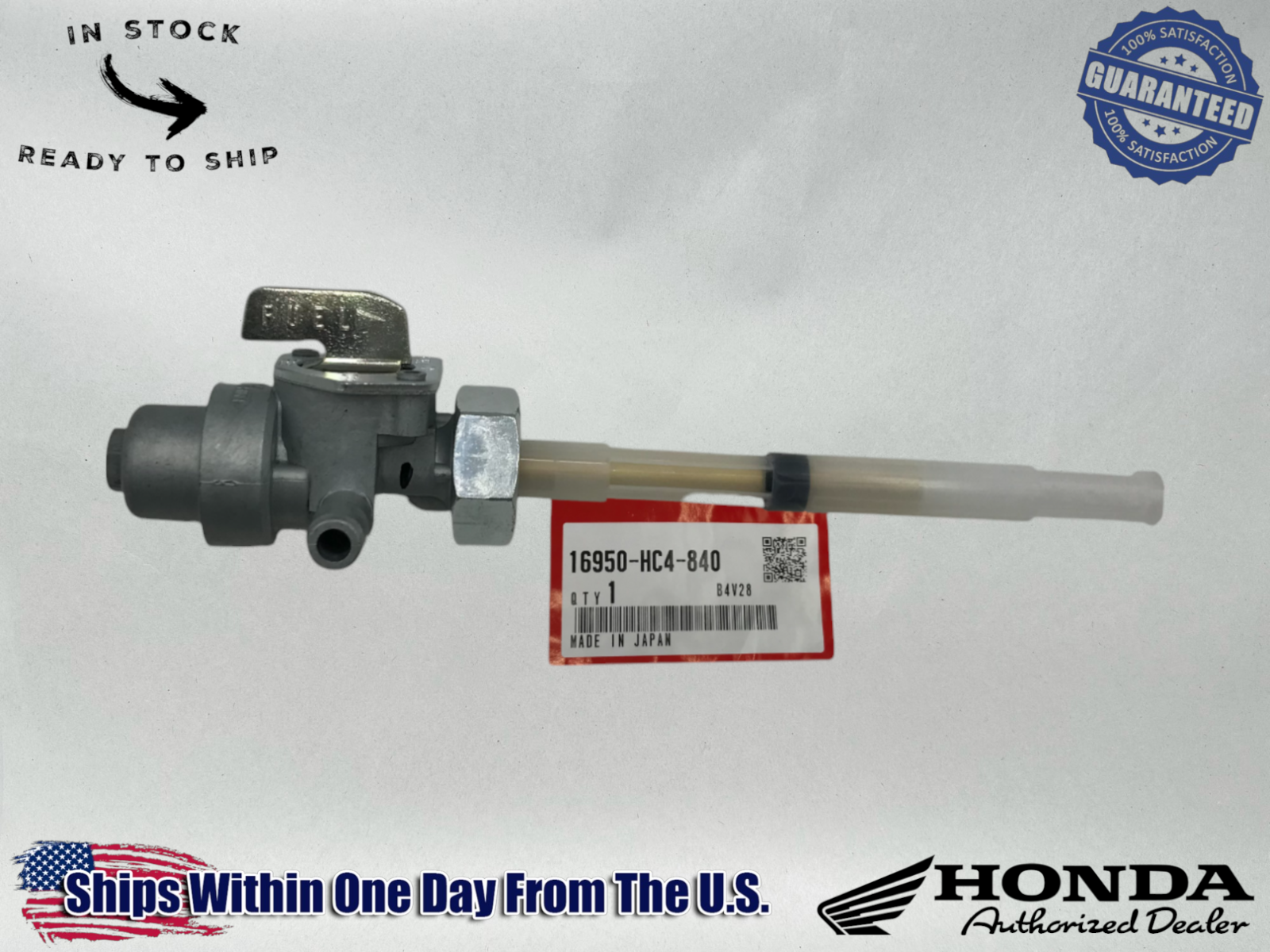 Honda Genuine OEM Gas Fuel Valve Petcock 16950-HC4-840