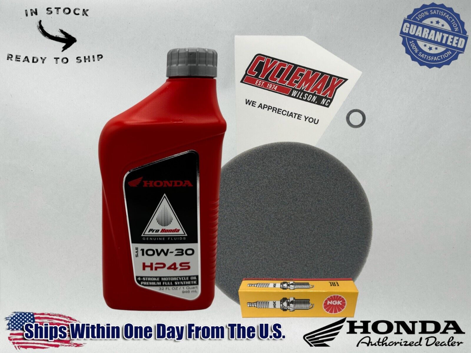 Cyclemax Full Synthetic HP4s Tune-Up Kit fits 2013-2024 Honda CRF50