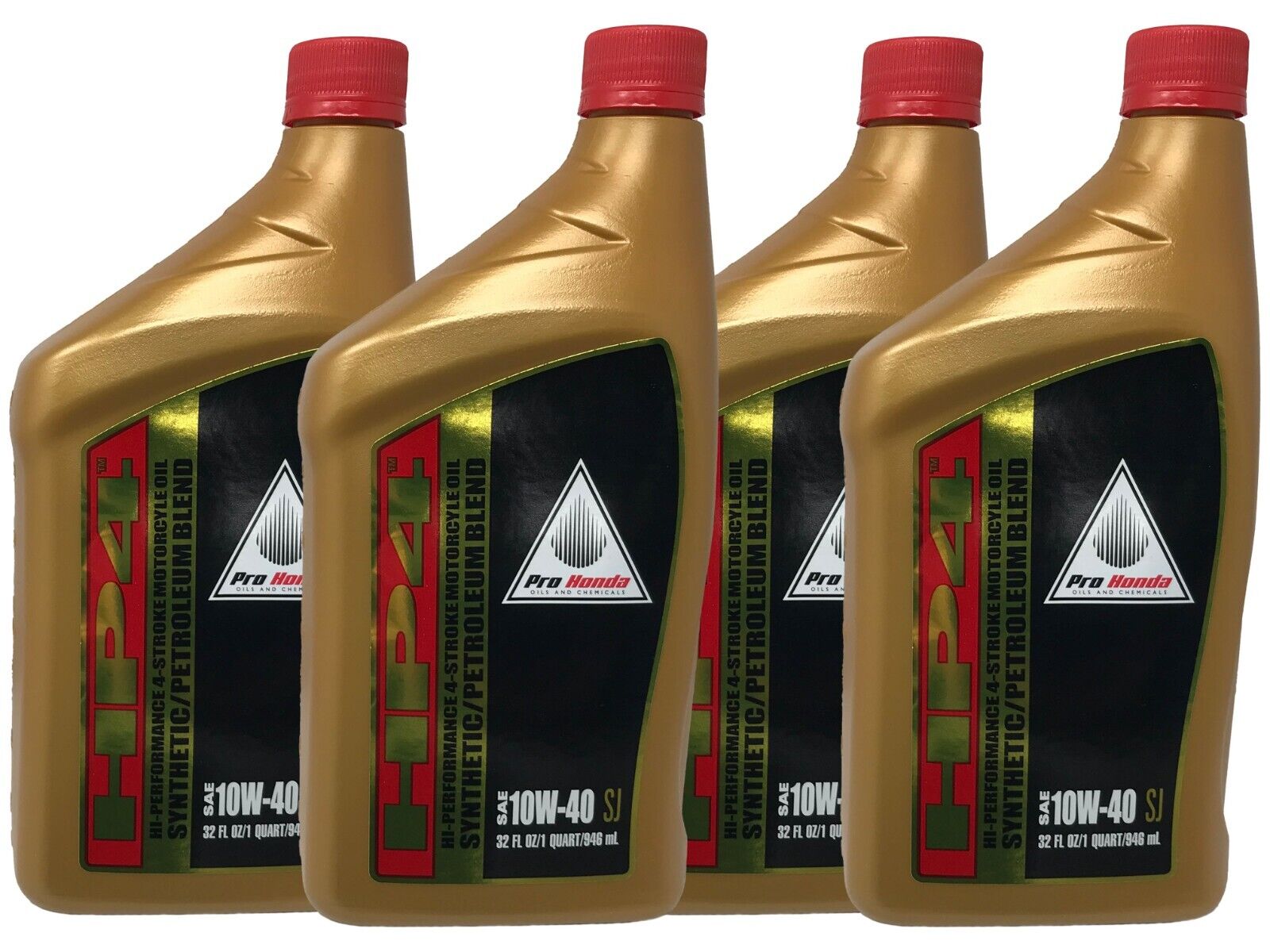 4 Quarts of Genuine 08C35-A14WOM HP4 Honda 4-Stroke Synthetic Blend 10W-40 Oil