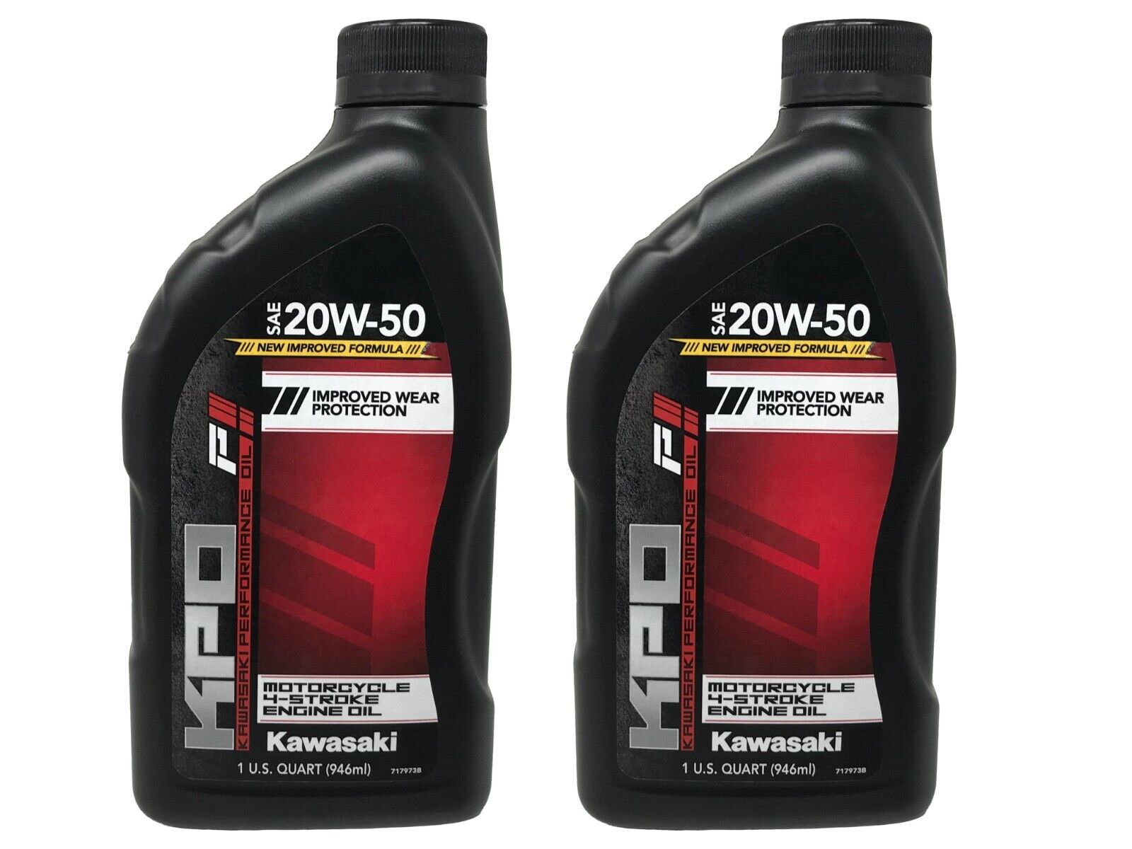 Kawasaki Genuine OEM KPO 20W-50 Engine Oil K61021-102-01Q - 2 Pack
