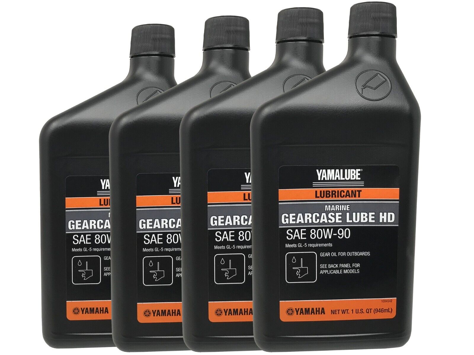 Yamaha Genuine OEM Gearcase Lube HD ACC-GLUBE-HD-QT - 4 Pack