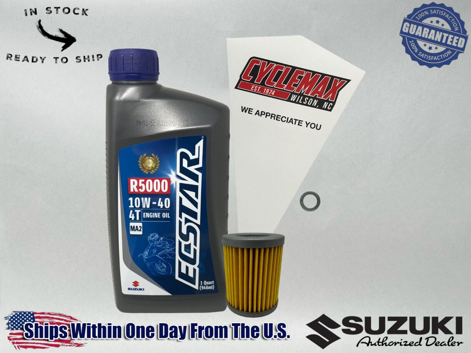 Cyclemax Standard Ecstar R5000 Oil Change Kit fits 1994-1996 Suzuki DR125