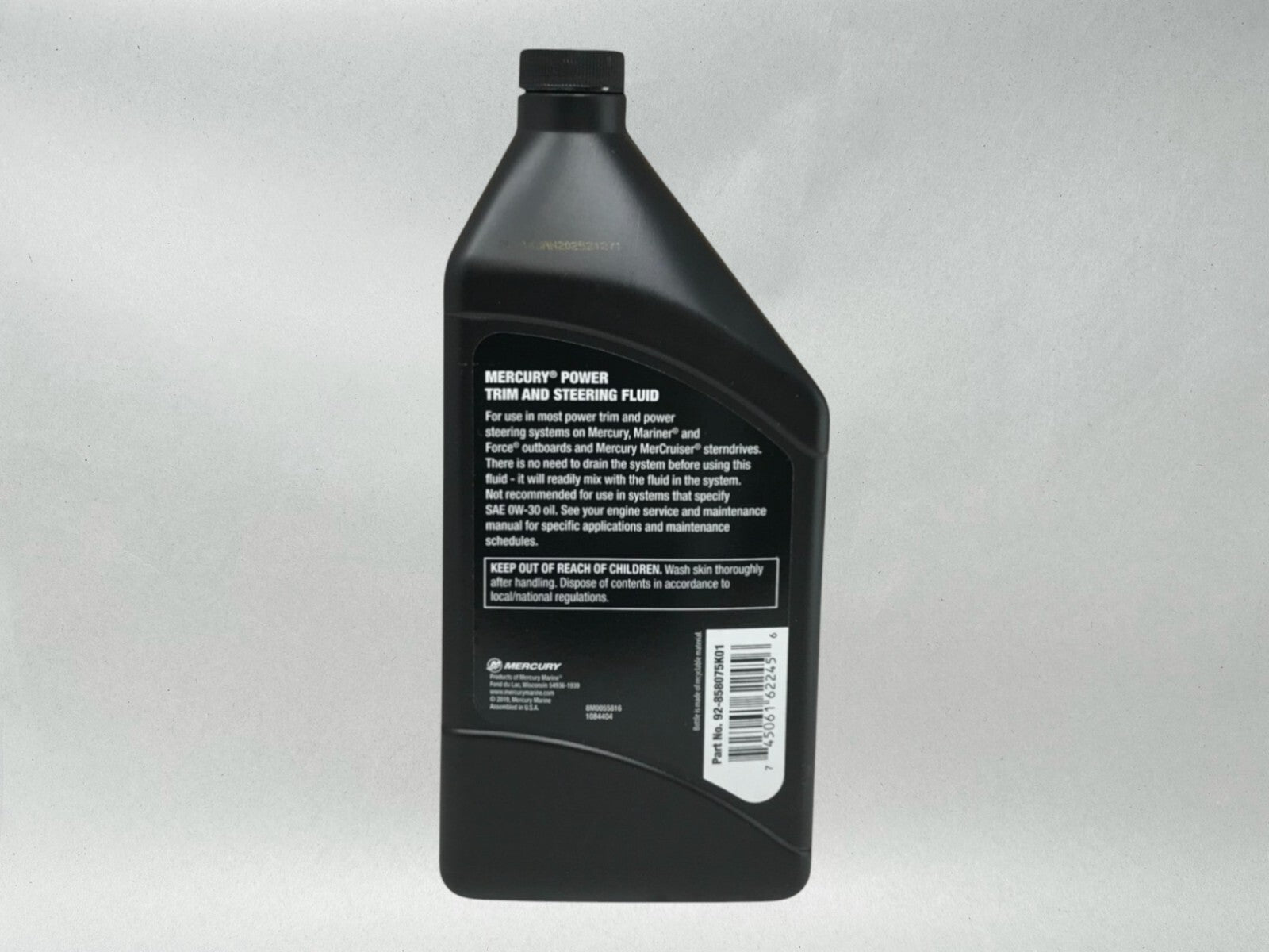 Mercury OEM Power Trim & Steering Fluid Quarts 92-858075K01 6 Pack