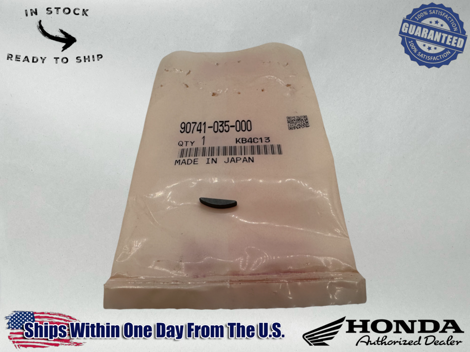 HONDA Genuine OEM FLYWHEEL KEY ATC70 ATC90 ATC110 1979-80 (R2024) 90741-035-000