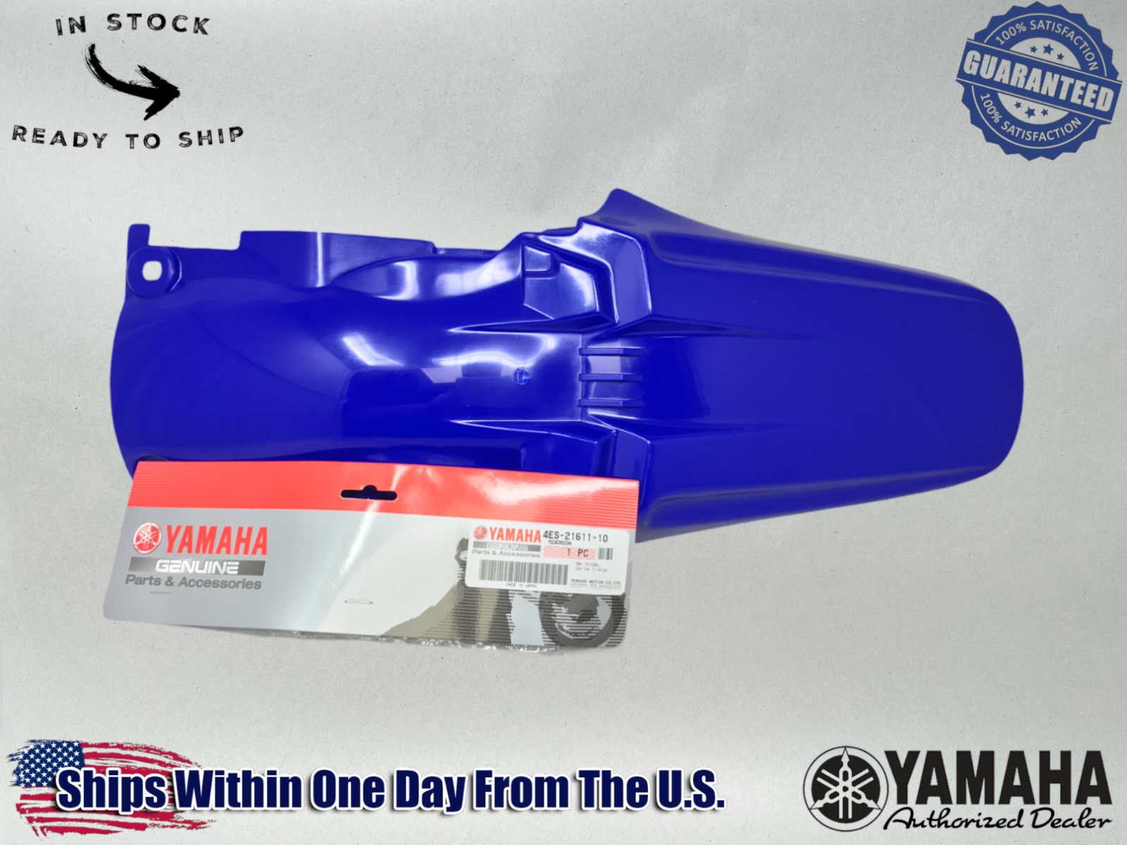 Yamaha Genuine OEM Authentic Blue Rear Fender 4ES-21611-10-00