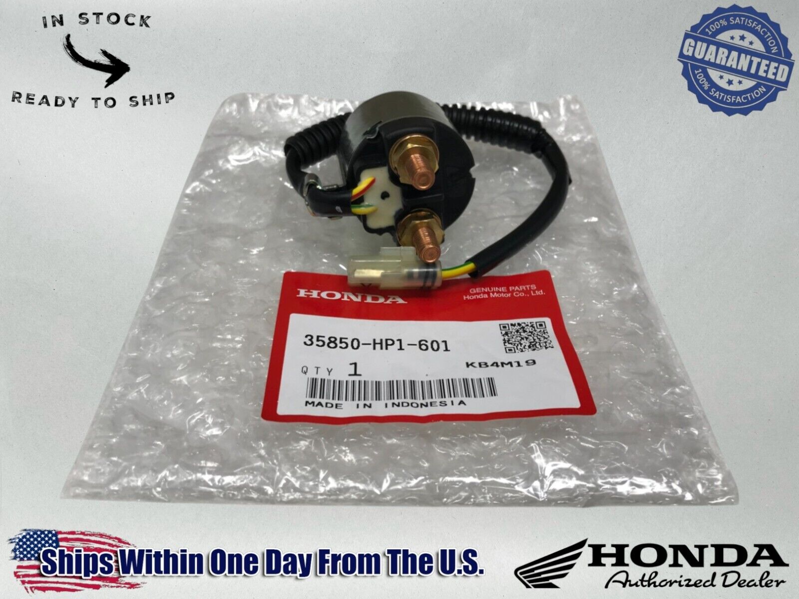 Honda Genuine 2006-14 TRX450ER TRX 450 ER Starter Solenoid 35850-HP1-601