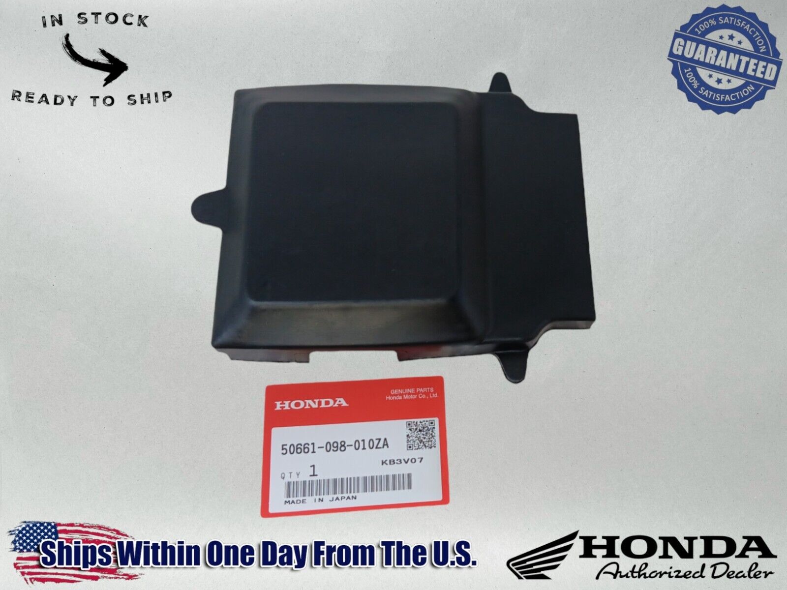 Honda OEM Rubber Battery Cover Battery Lid Trail Replacement 50661-098-010ZA