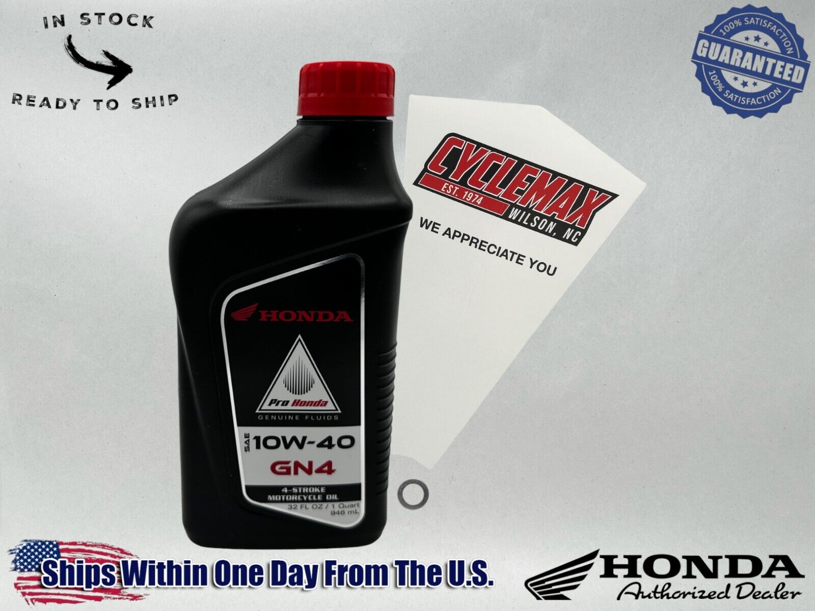 Cyclemax Standard GN4 10W-40 Oil Change Kit fits 2013-2024 Honda CRF50