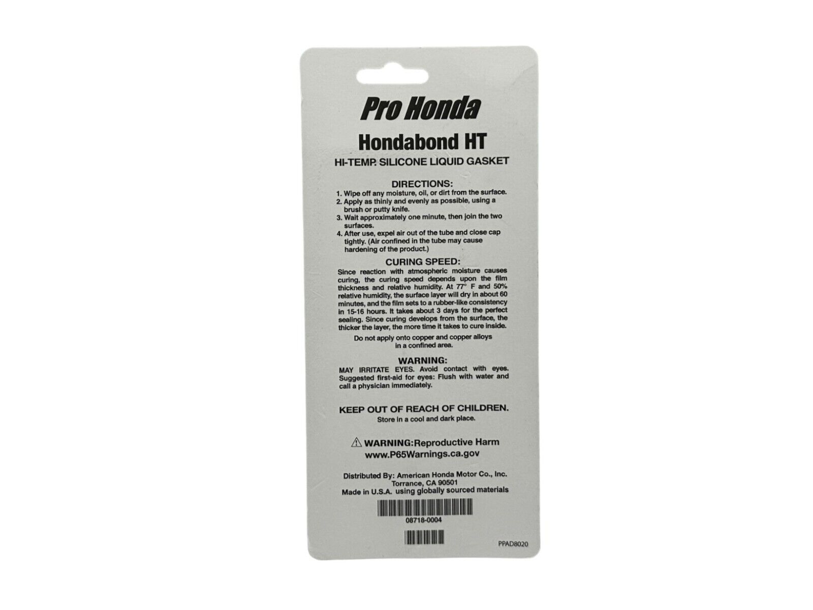 Honda Genuine OEM Hondabond HT Silicone Liquid Gasket 08718-0004 - 4 Pack