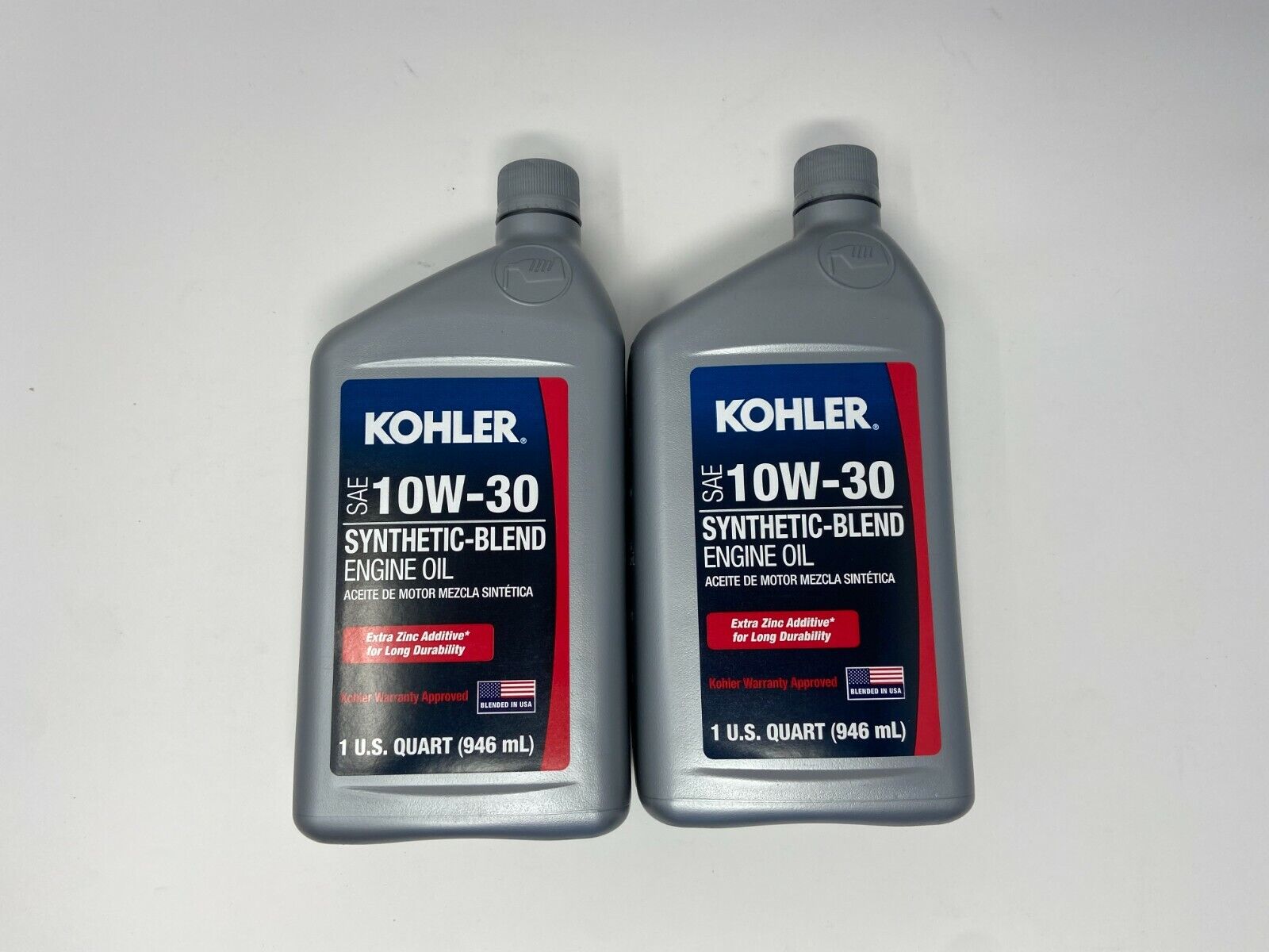 Kohler 10W30 Semi Synthetic Motor Oil 2 QUARTS 25 357 65-S 2 PACK 10w-30