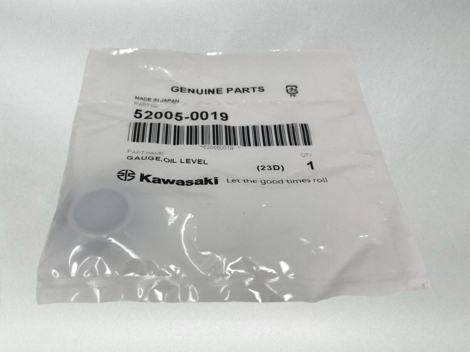 Kawasaki Oil Level Sight Glass KX65,85,125,250,500, KLX110,450F 52005-0019