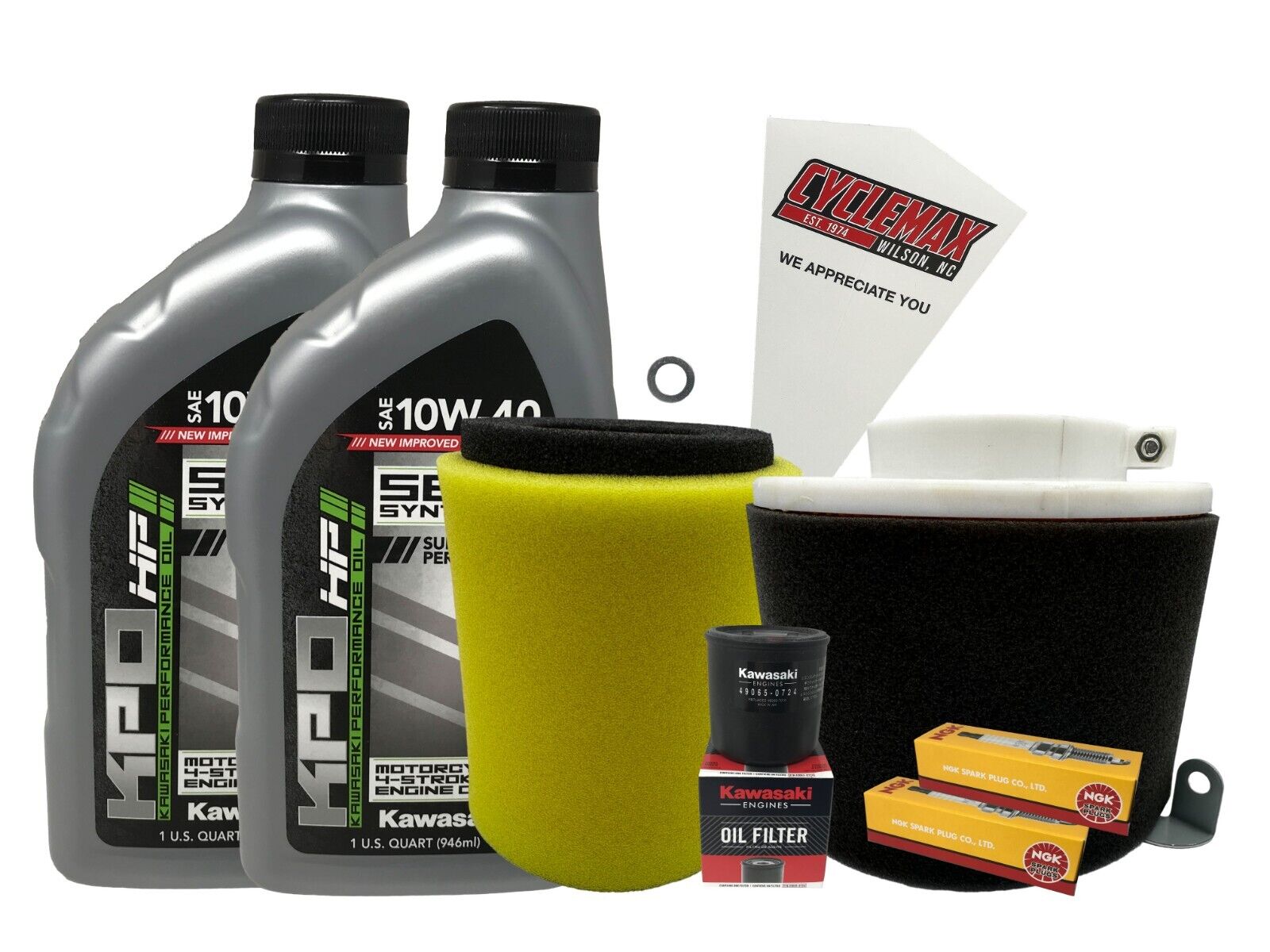 Cyclemax SS Tune Up Kit with Spark Plugs fits 2005-2010 Kawasaki Mule 600