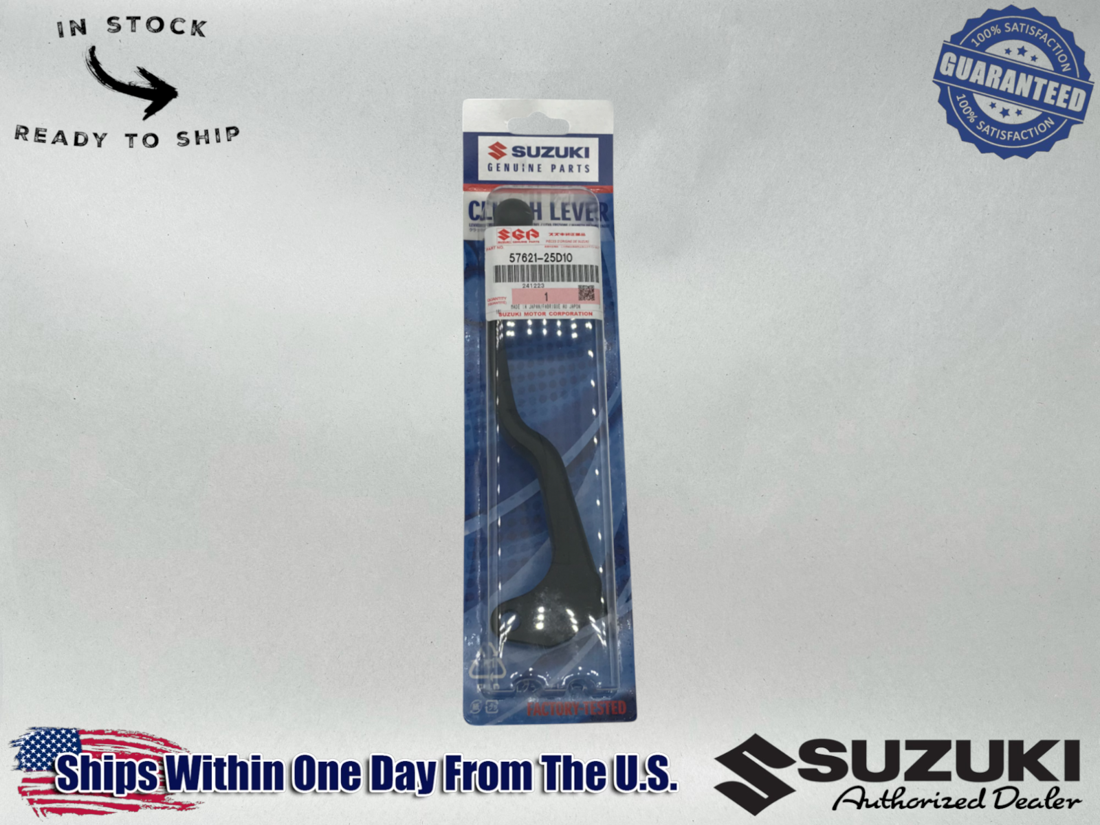 Suzuki Genuine OEM LT CLUTCH LEVER 2018-23 GSX-S750 2024 GSXS8R 57621-25D10