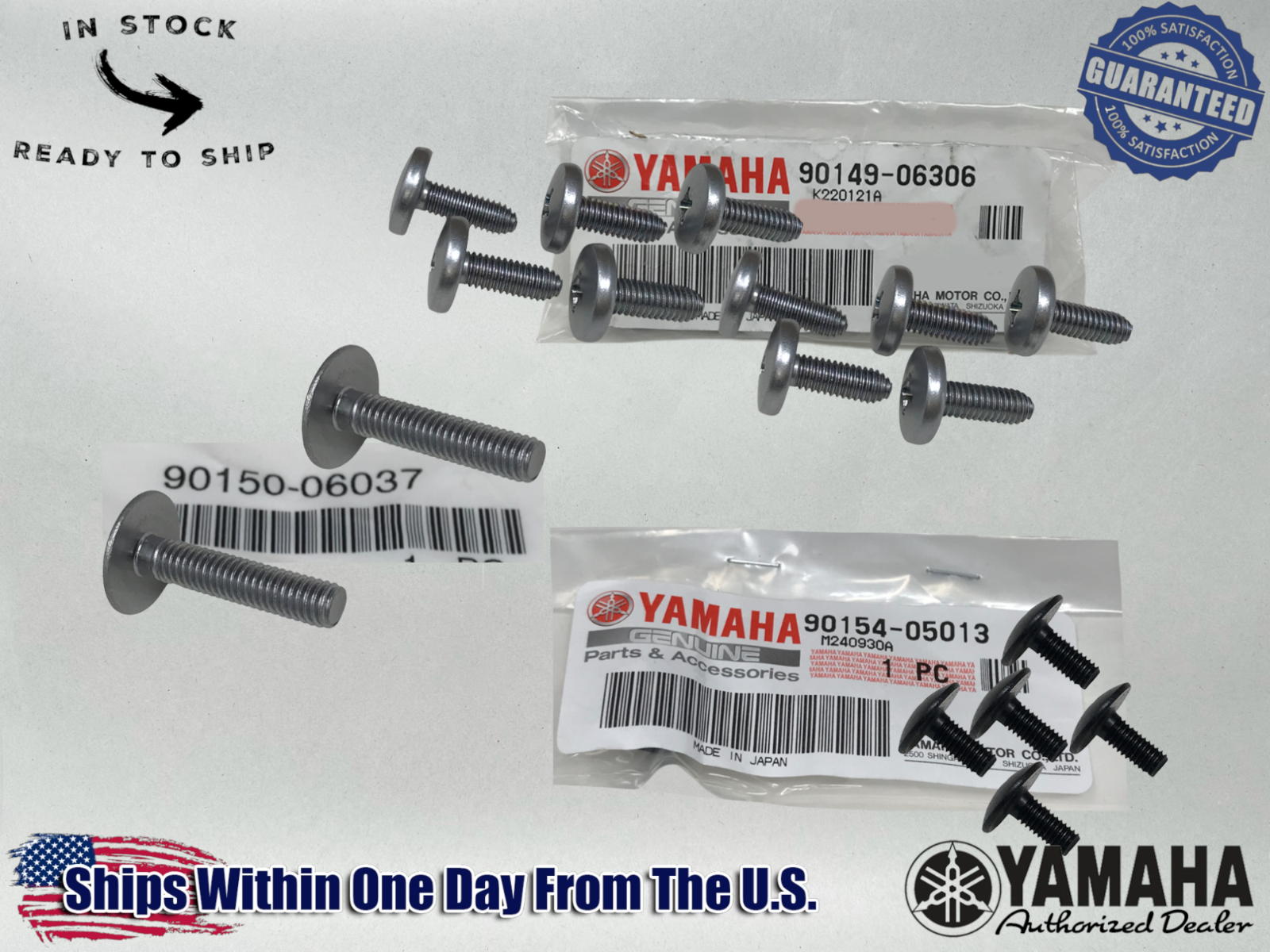 Yamaha Genuine OEM Authentic BANSHEE FENDERS BOLTS & SCREW KIT YFZ350