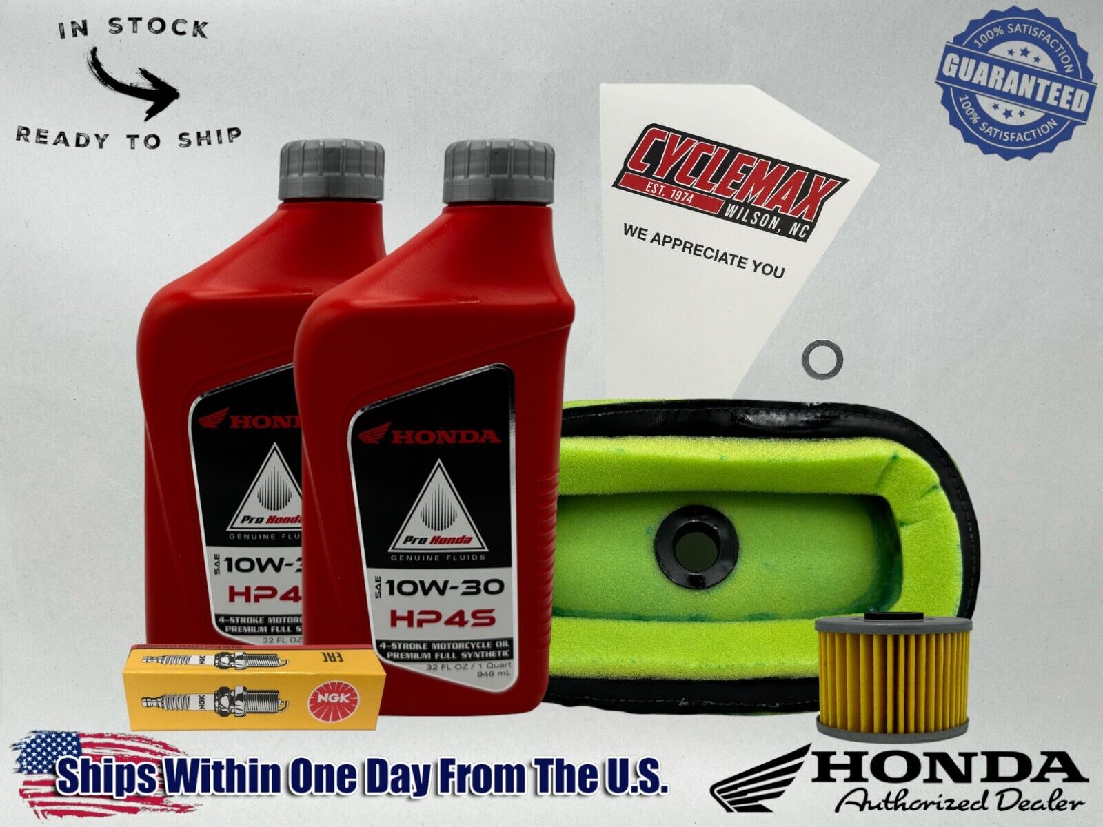 Cyclemax Full Synthetic HP4s Tune-Up Kit fits 1991-1996 Honda XR250L