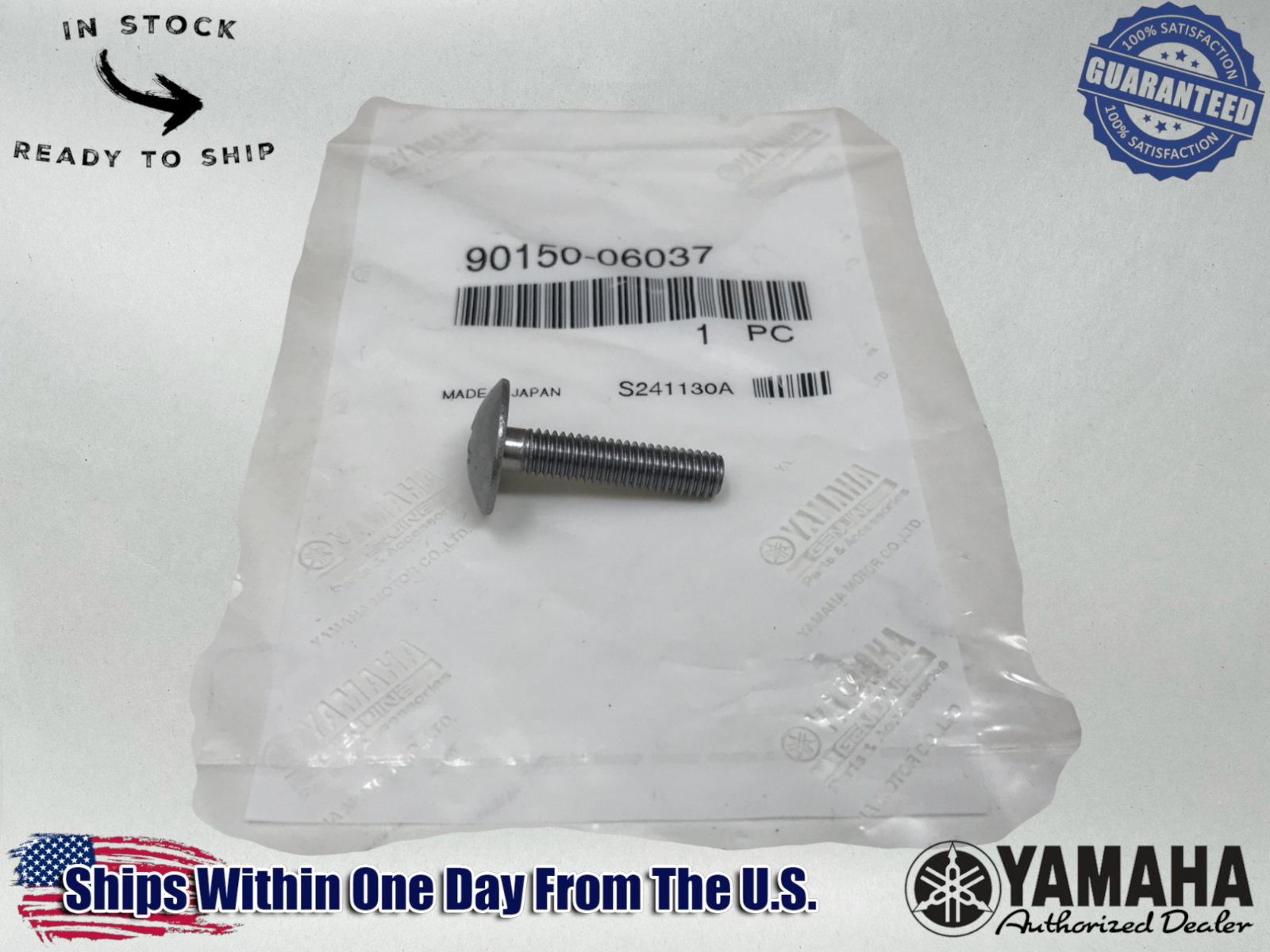 Yamaha Genuine OEM Authentic SCREW, ROUND HEAD(3JM) 90150-06037-00