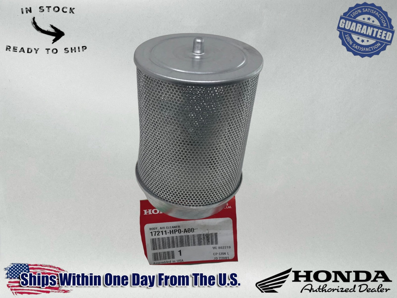 Honda Genuine OEM Authentic BODY, AIR CLEANER 17211-HP0-A00
