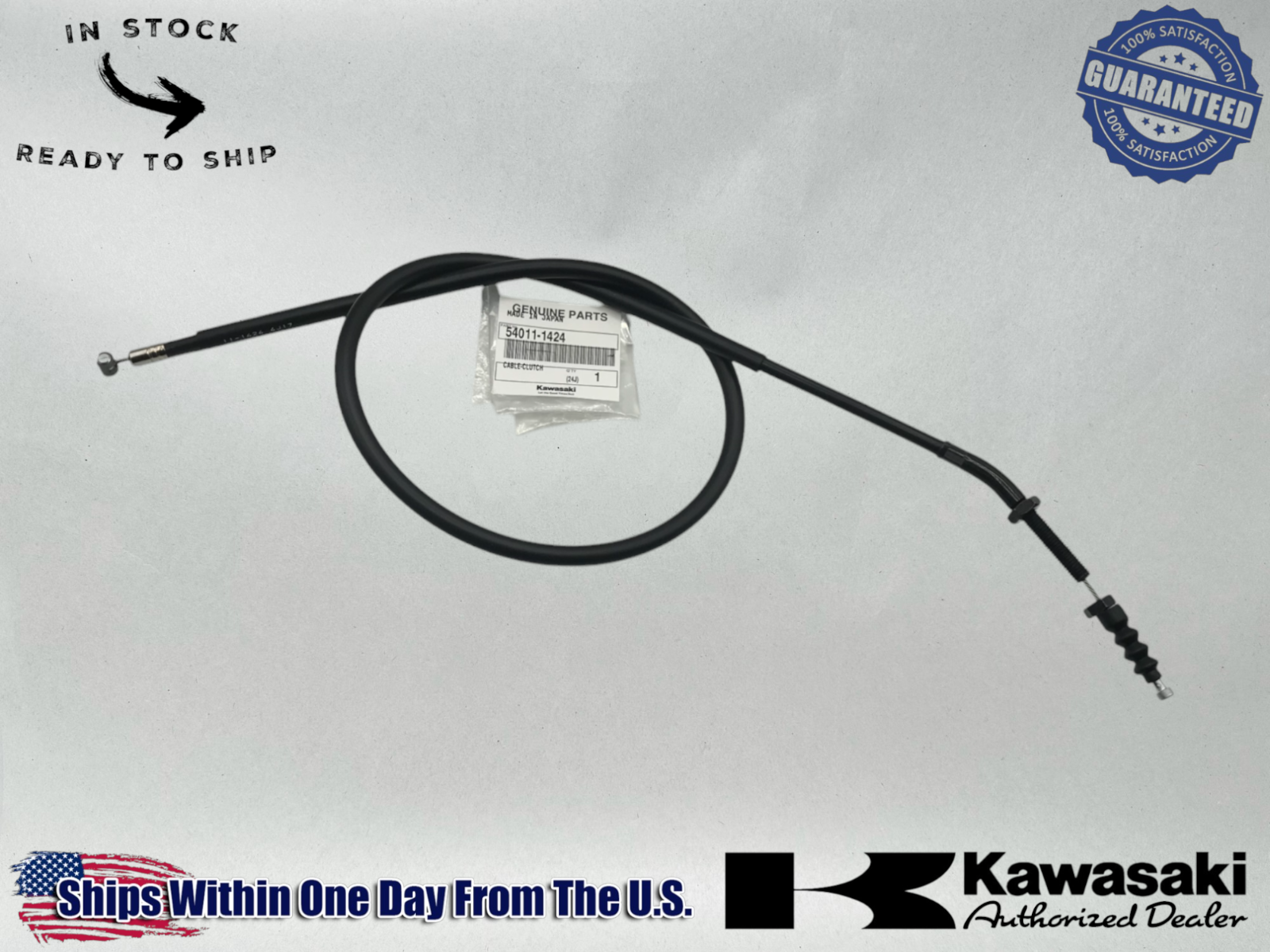 Kawasaki Genuine OEM 2003-08 Z1000 CLUTCH CABLE 54011-1424