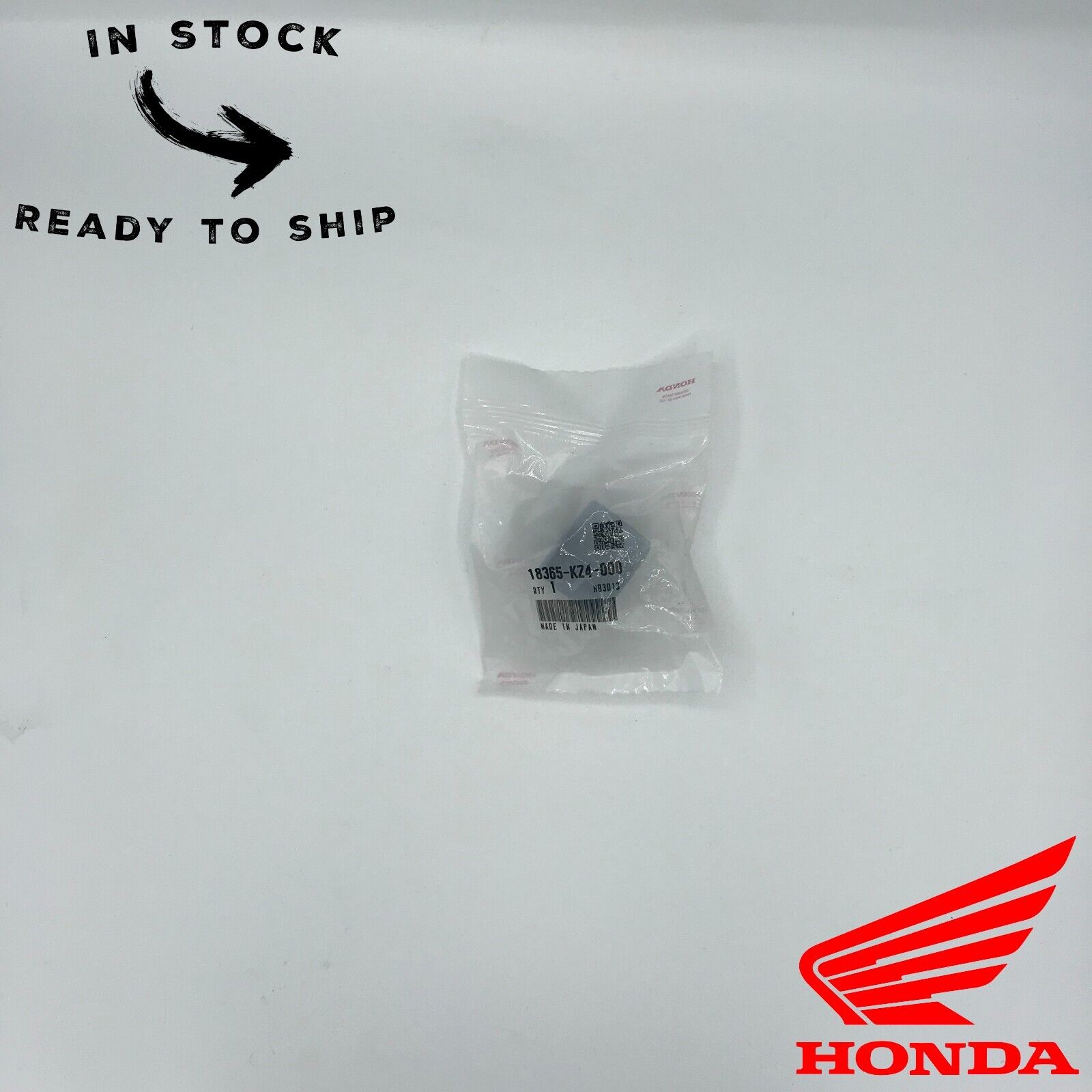 Genuine OEM Honda Exhaust Pipe Muffler Rubber Gasket 18365-KZ4-000
