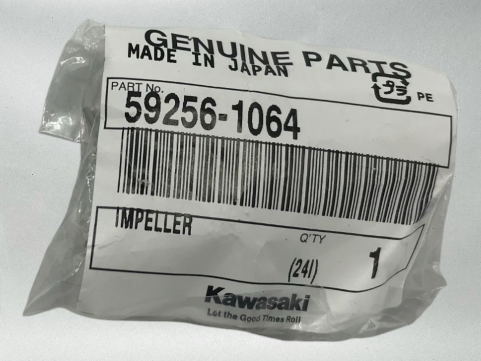 Kawasaki Genuine OEM 1987-24 WATER PUMP IMPELLER KX 65 85 100 112 59256-1064