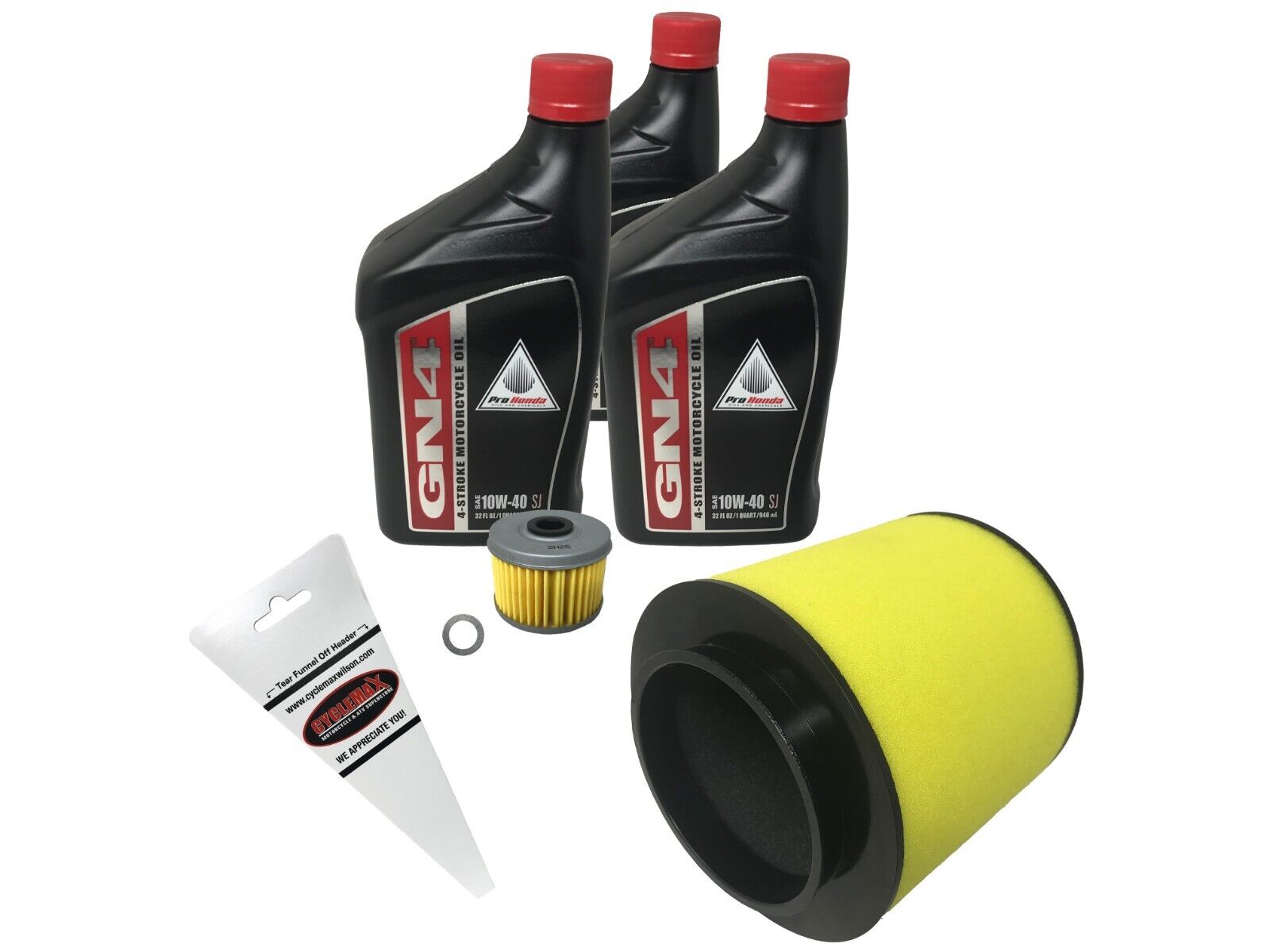 Honda OEM Tune Up Kit for 2012-2013 Honda TRX 500 with 10W-40 Oil