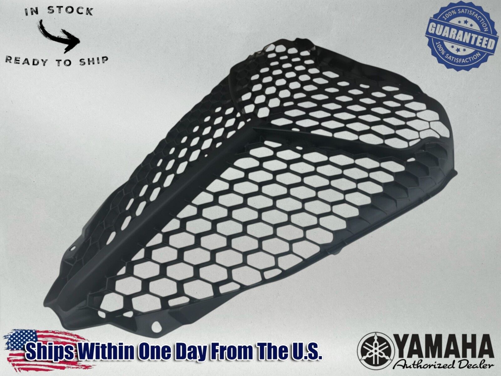 Yamaha Genuine OEM GRILL RADIATOR GUARD COVER BLACK 1PE-E2467-00-00