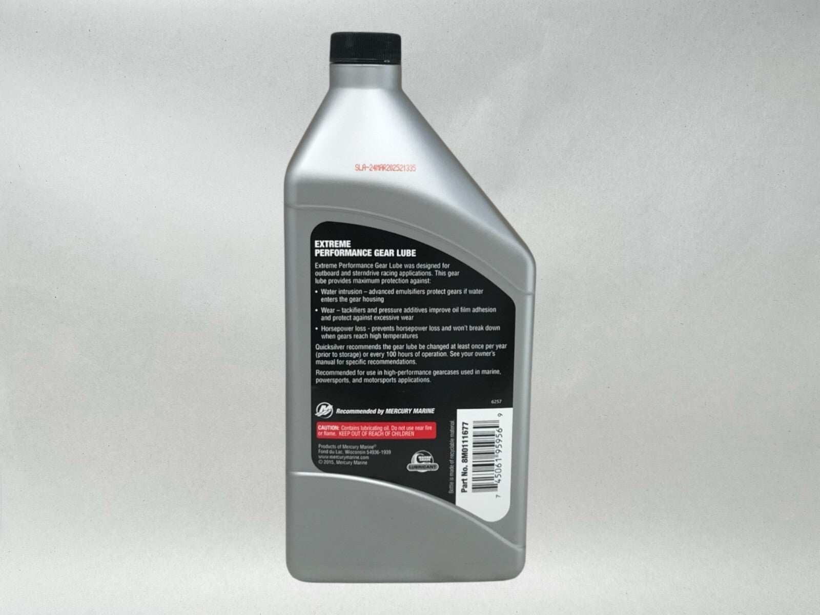 Quicksilver OEM SAE 85W90 Extreme Perf Gear Oil Quarts 92-8M0111677 2 Pack