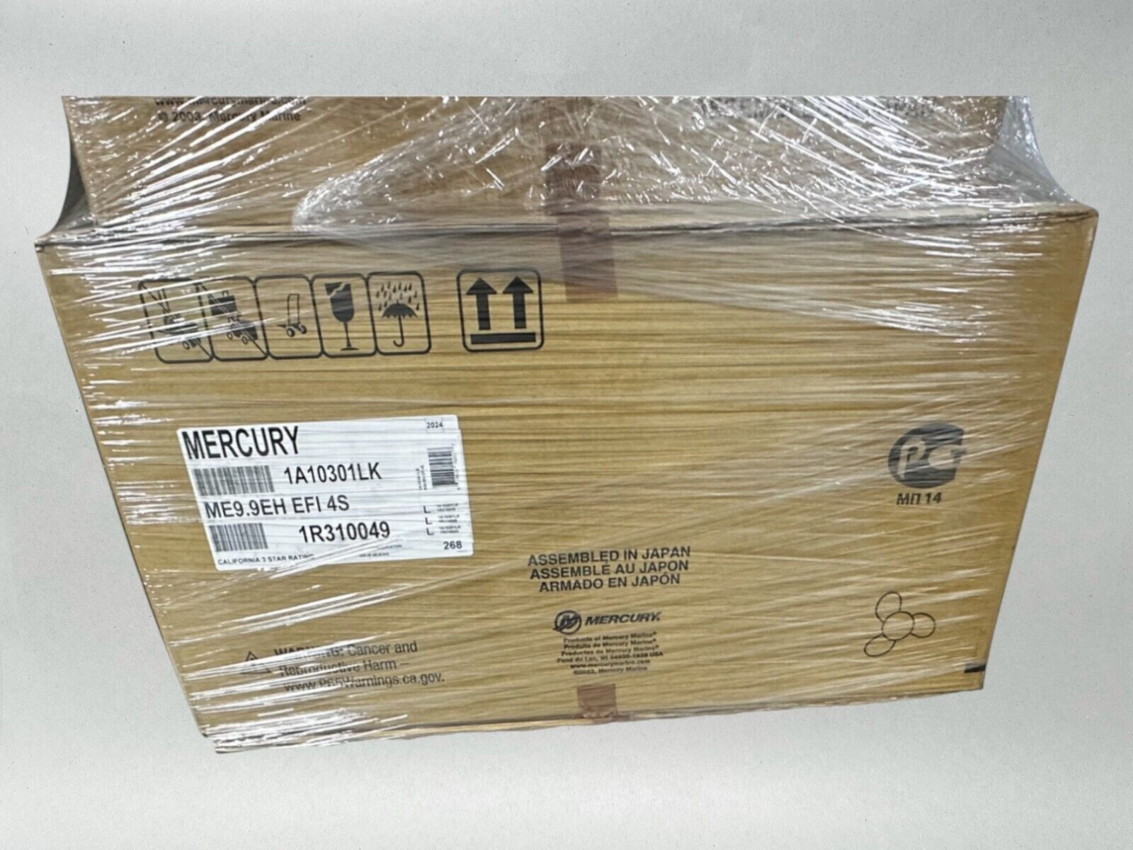 Mercury 9.9hp EFI Tiller FourStroke Outboard Motor, 15" Shaft Model ME 9.9EH 4S